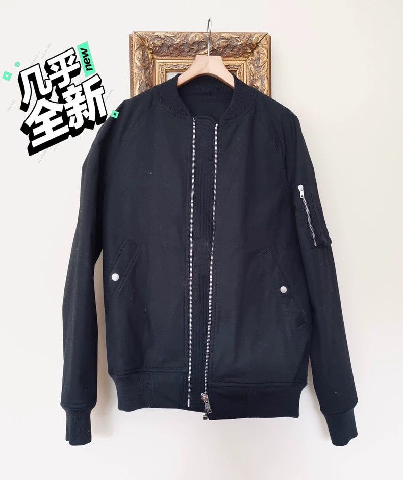 Rick Owens Rick Owens Black MA-1 Jacket 2504-Nextarrow Size US M / EU 48-50 / 2 - 1 Thumbnail