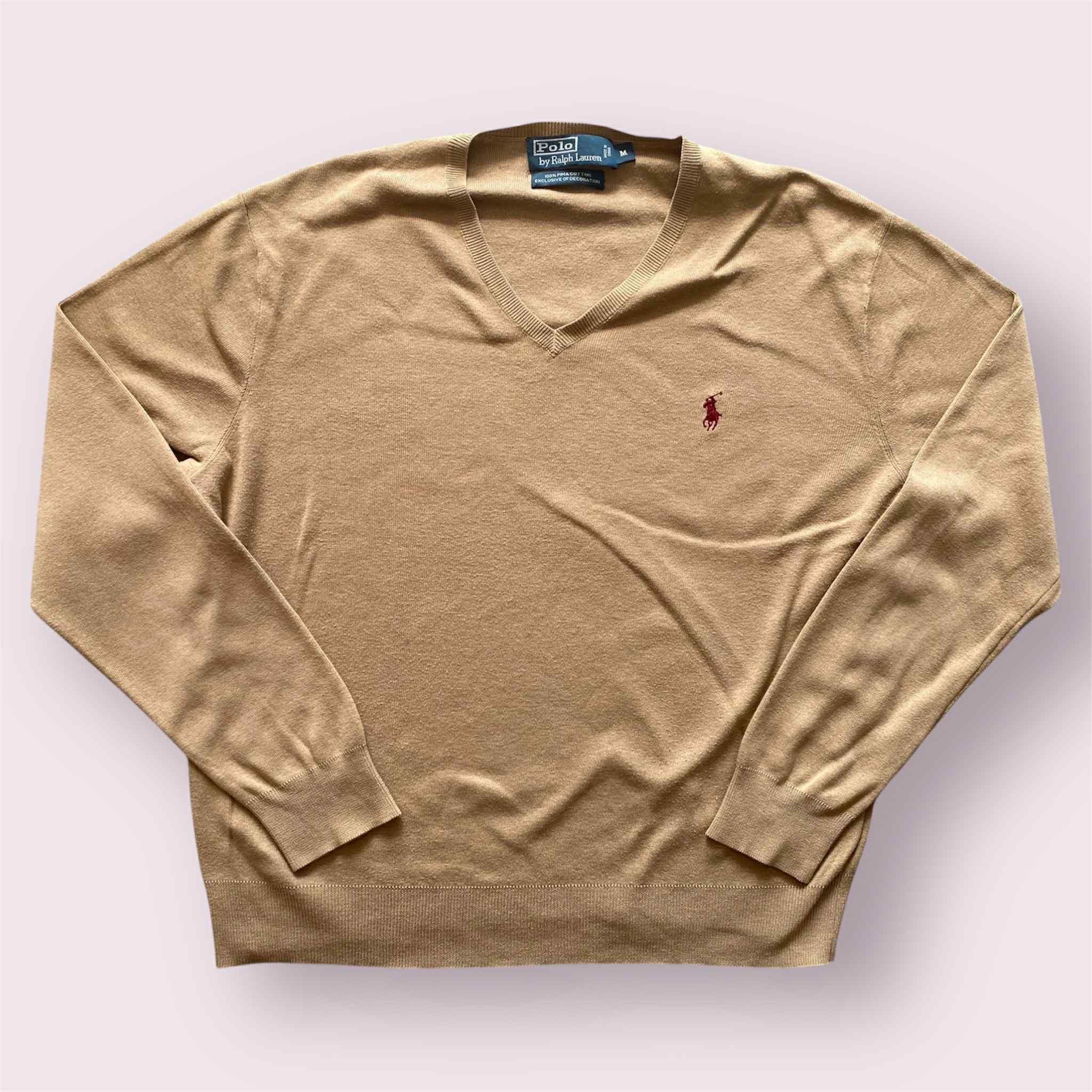 Polo Ralph Lauren Polo Ralph Lauren V-Neck Sweater Brown Small Logo Size US M / EU 48-50 / 2 - 1 Thumbnail