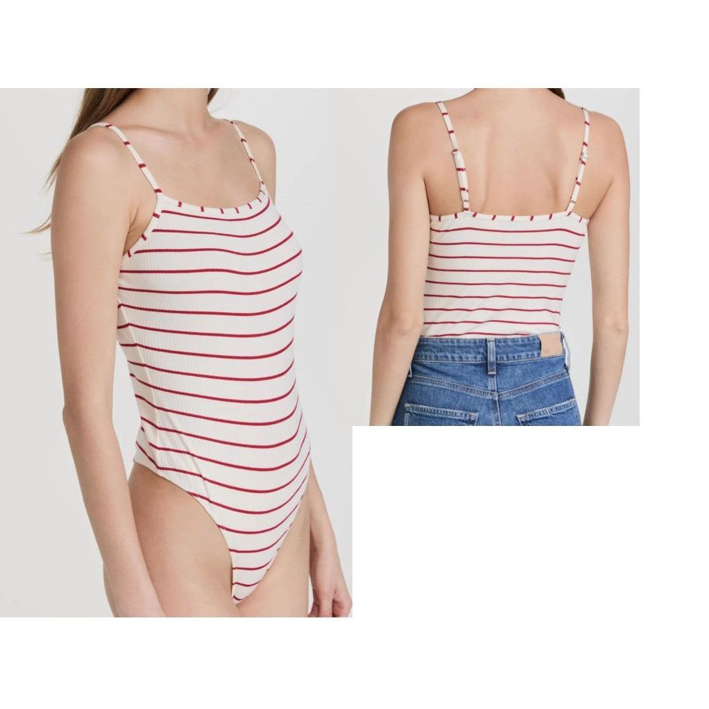 Paige Paige Rebecca Bodysuit In Ivory/cherry , Sz. S Size S / US 4 / IT 40 - 1 Thumbnail