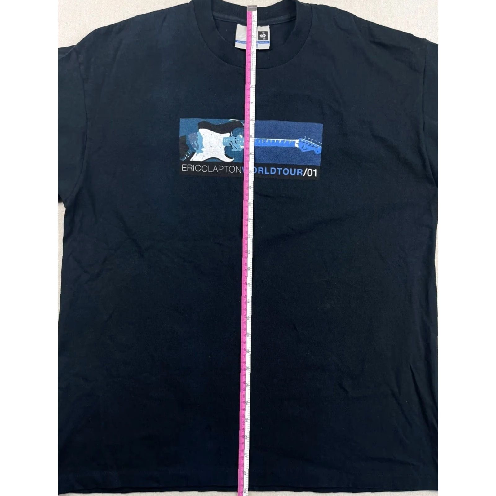 Vintage VINTAGE Eric Clapton T-Shirt XL Blue World Tour 2001 Double-Sided Graphic Tee Mens Size US XL / EU 56 / 4 - 7 Thumbnail