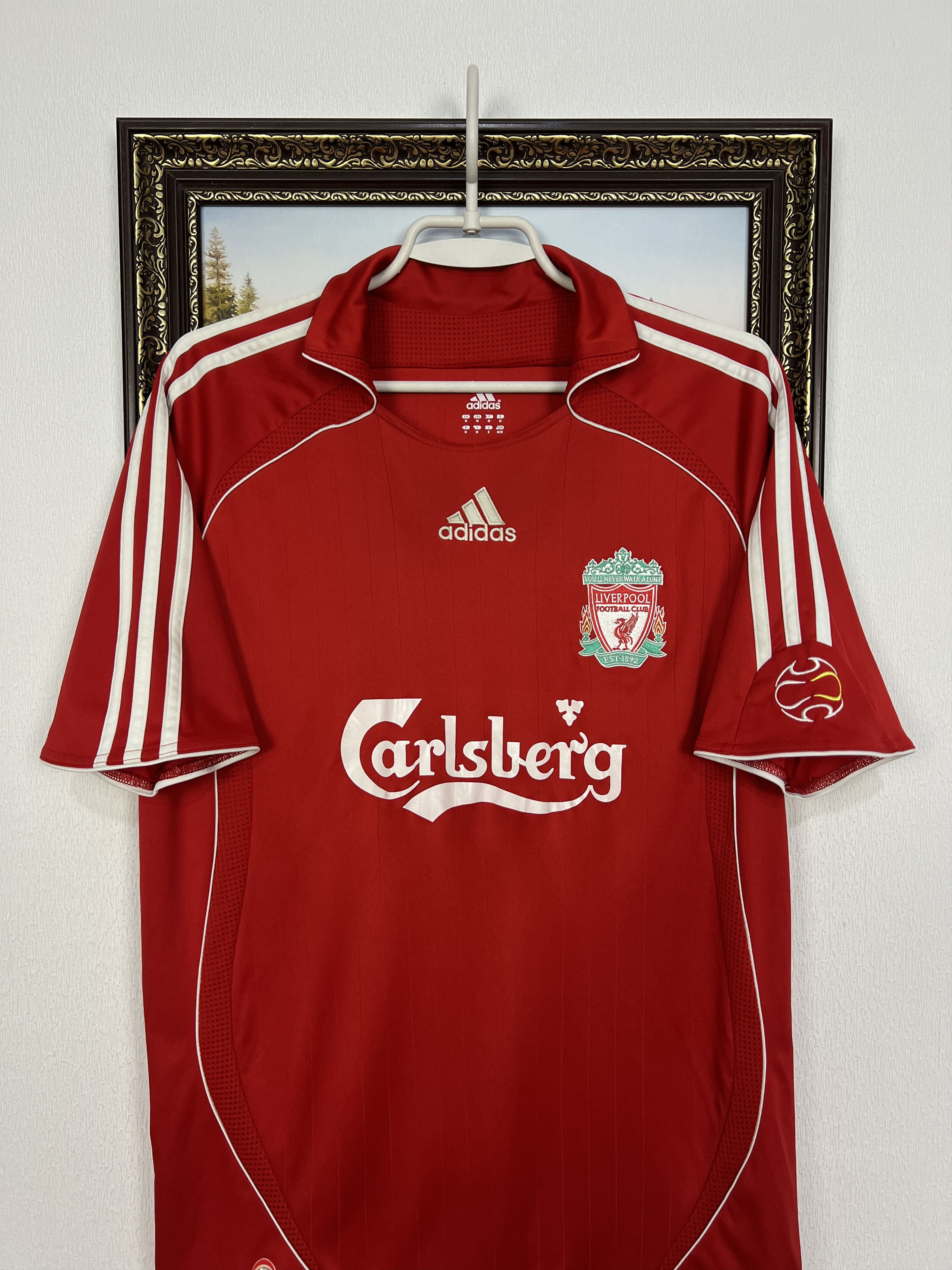 Adidas Liverpool football shirt 2006 Soccer Jersey Trikot Rare Size US M / EU 48-50 / 2 - 2 Thumbnail