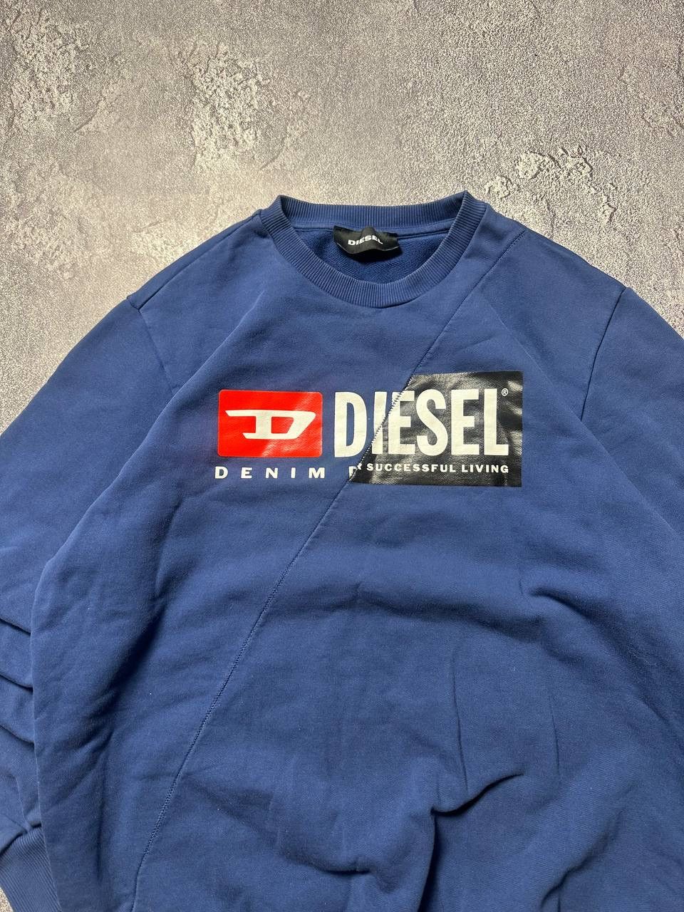 Diesel × Vintage 💥DIESEL big logo Sweatshirt Baggy Size US L / EU 52-54 / 3 - 3 Thumbnail