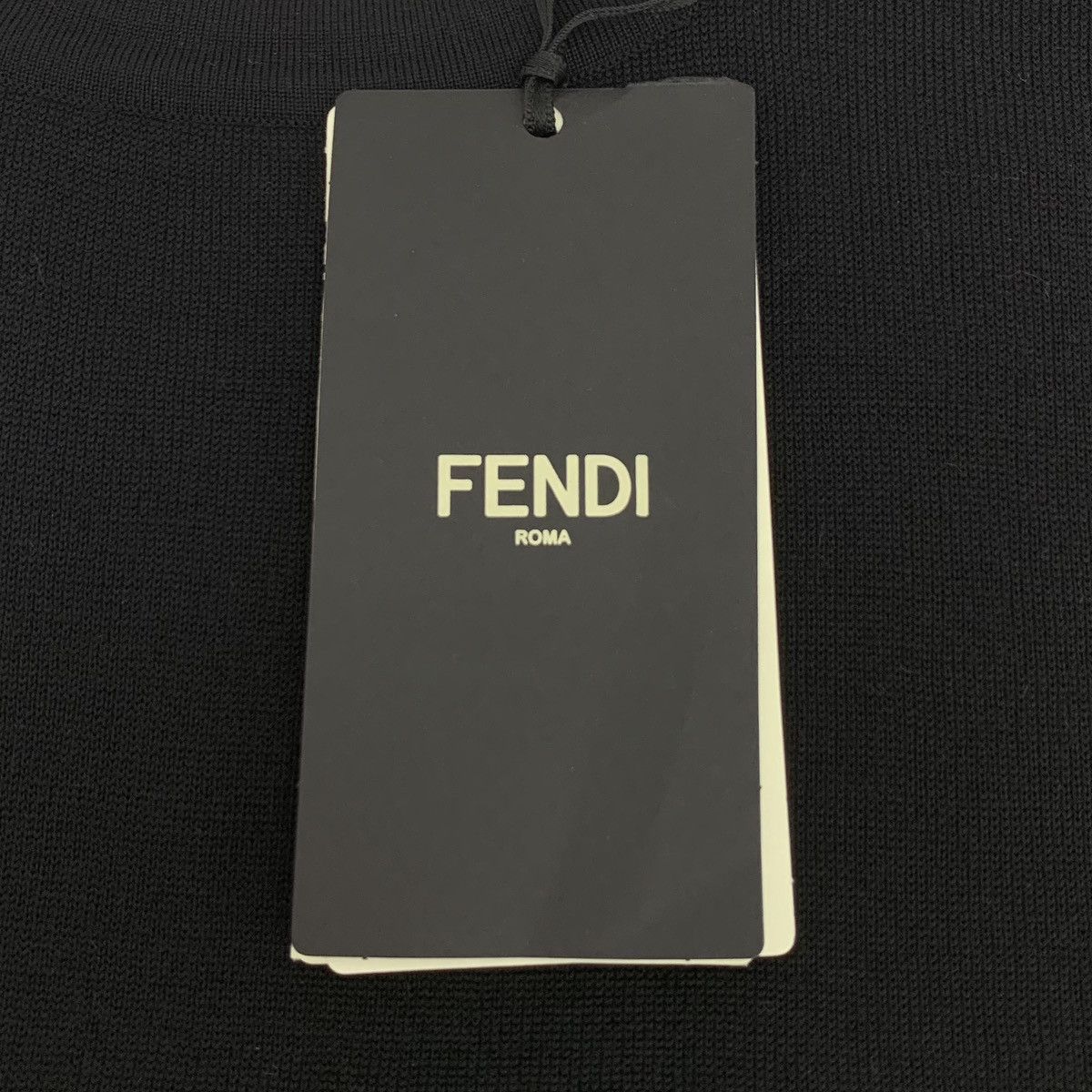 Fendi Fendi 22 Black Merino Wool Long Sleeve Knit Dress K26WX Size M / US 6-8 / IT 42-44 - 7 Thumbnail