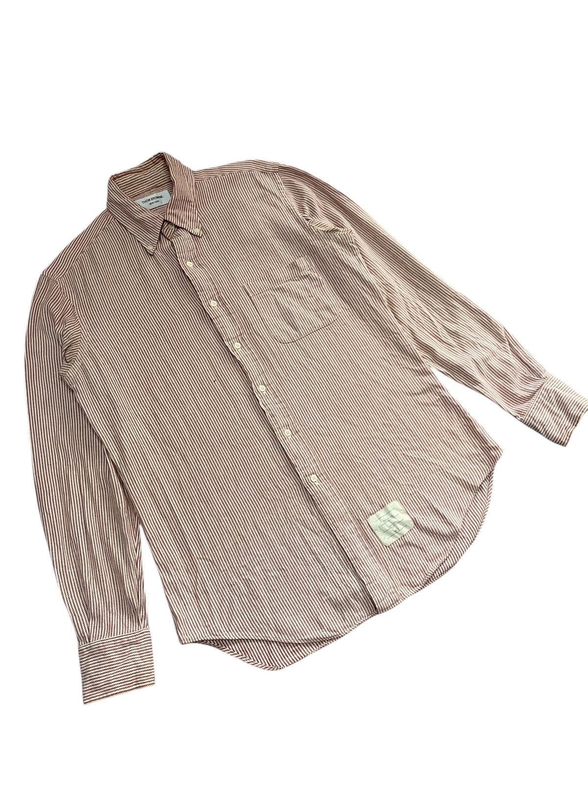 Thom Browne Thom Browne stripe shirts button ups oxford Size US L / EU 52-54 / 3 - 2 Thumbnail