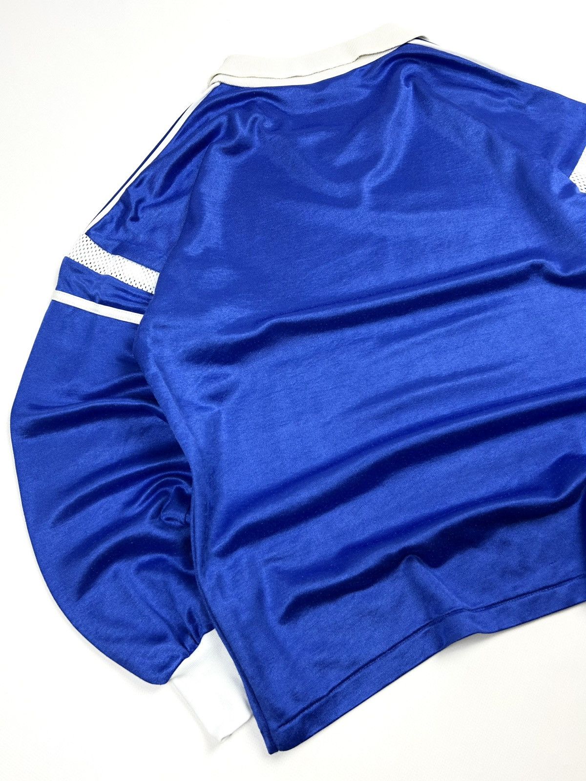 Adidas RARE Adidas 80s Vintage Soccer Jersey Blue L Made in France Size US L / EU 52-54 / 3 - 14 Thumbnail