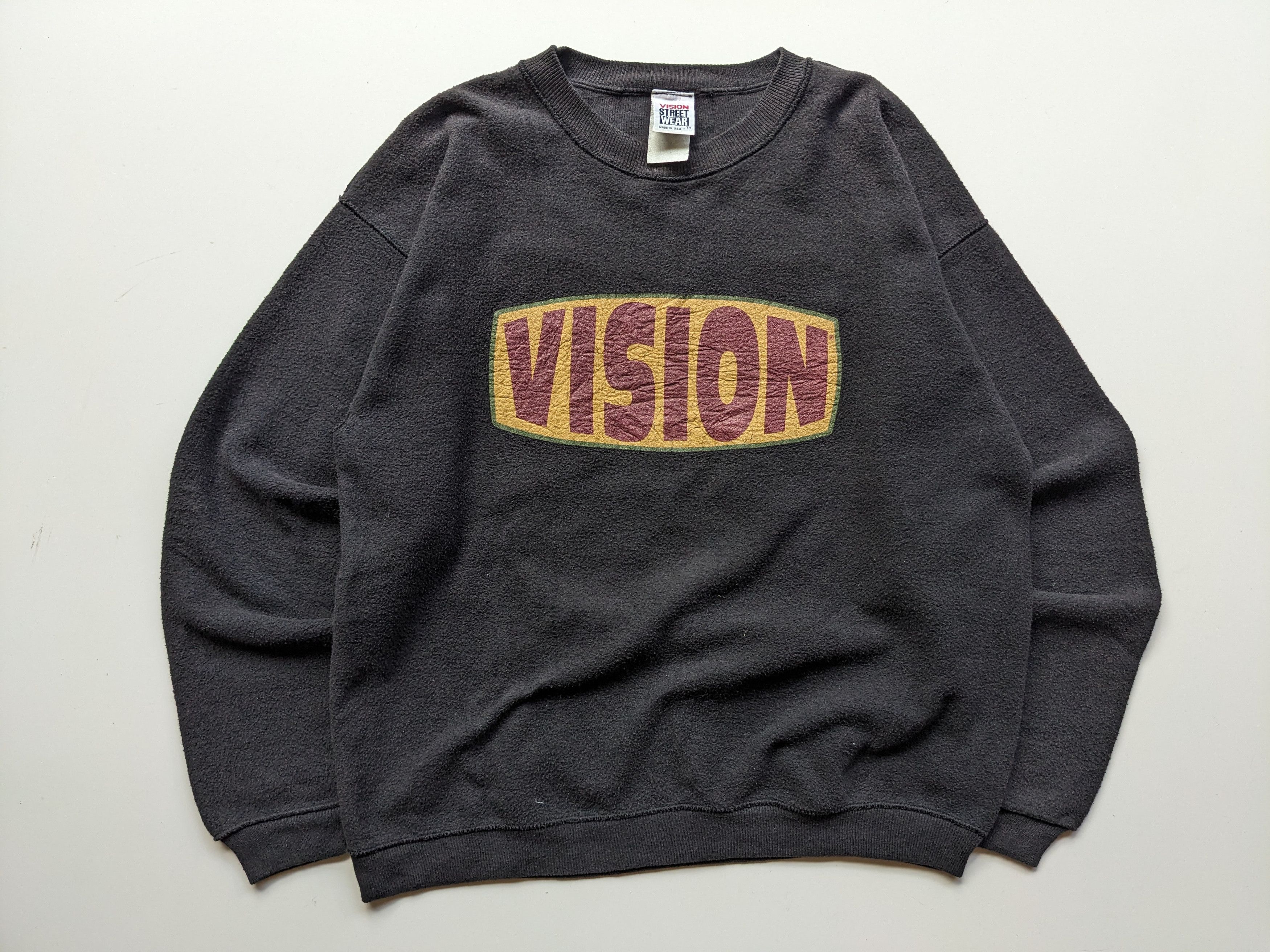 Vintage × Vision Streetwear Vintage 80s Vision Streetwear inside out sweatshirt Size US L / EU 52-54 / 3 - 1 Thumbnail