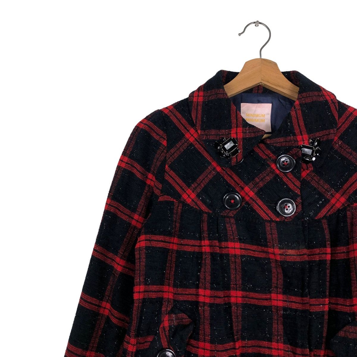 Hysteric Glamour DOUBLE BREAST WOOL BIKER JACKET MINIMUM JAPAN TARTAN DESIGN Size US S / EU 44-46 / 1 - 7 Thumbnail