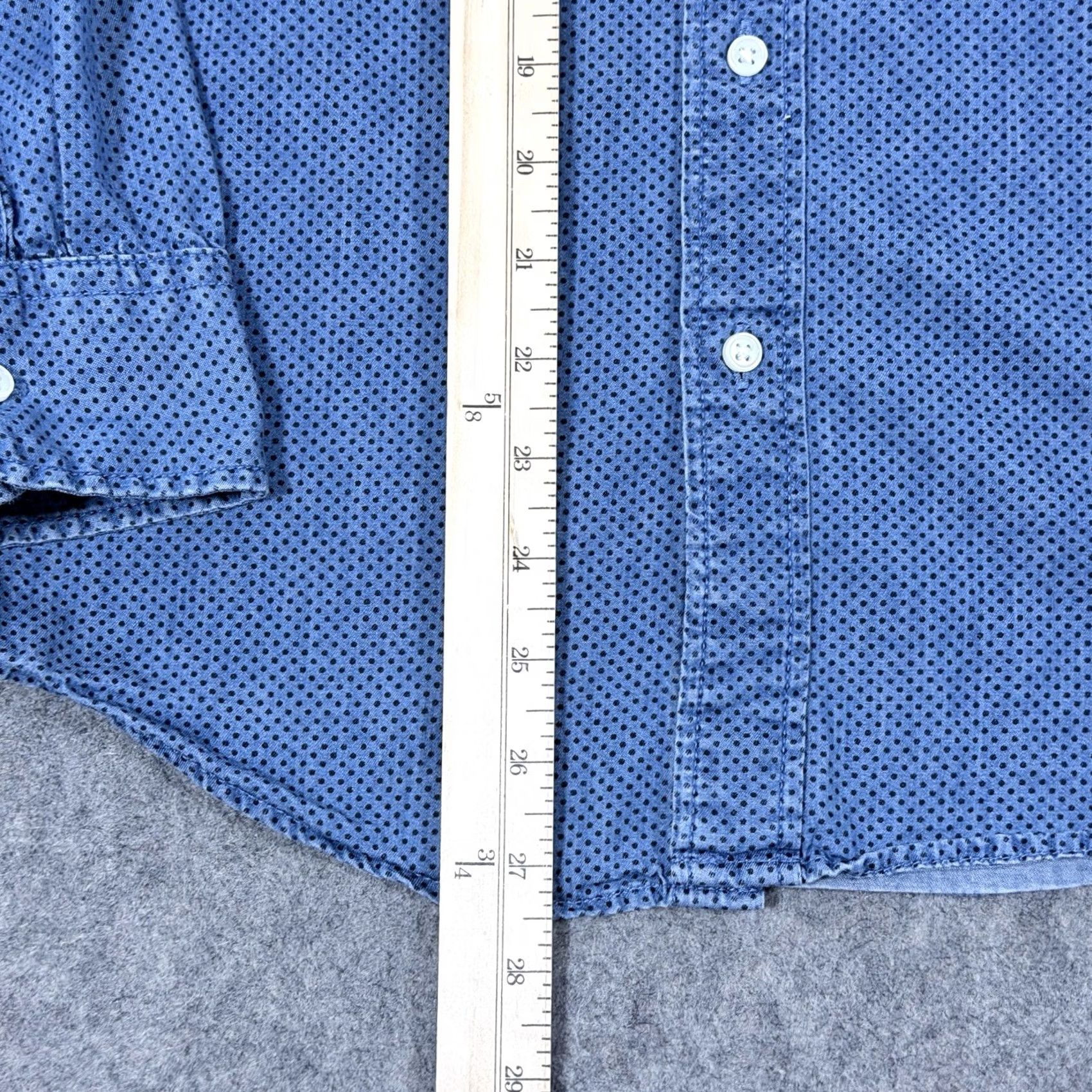 Uniqlo Uniqlo Men's Button-Down Shirt Long Sleeve Casual Blue Size XS Pocket Collar Fit Size US XS / EU 42 / 0 - 7 Thumbnail