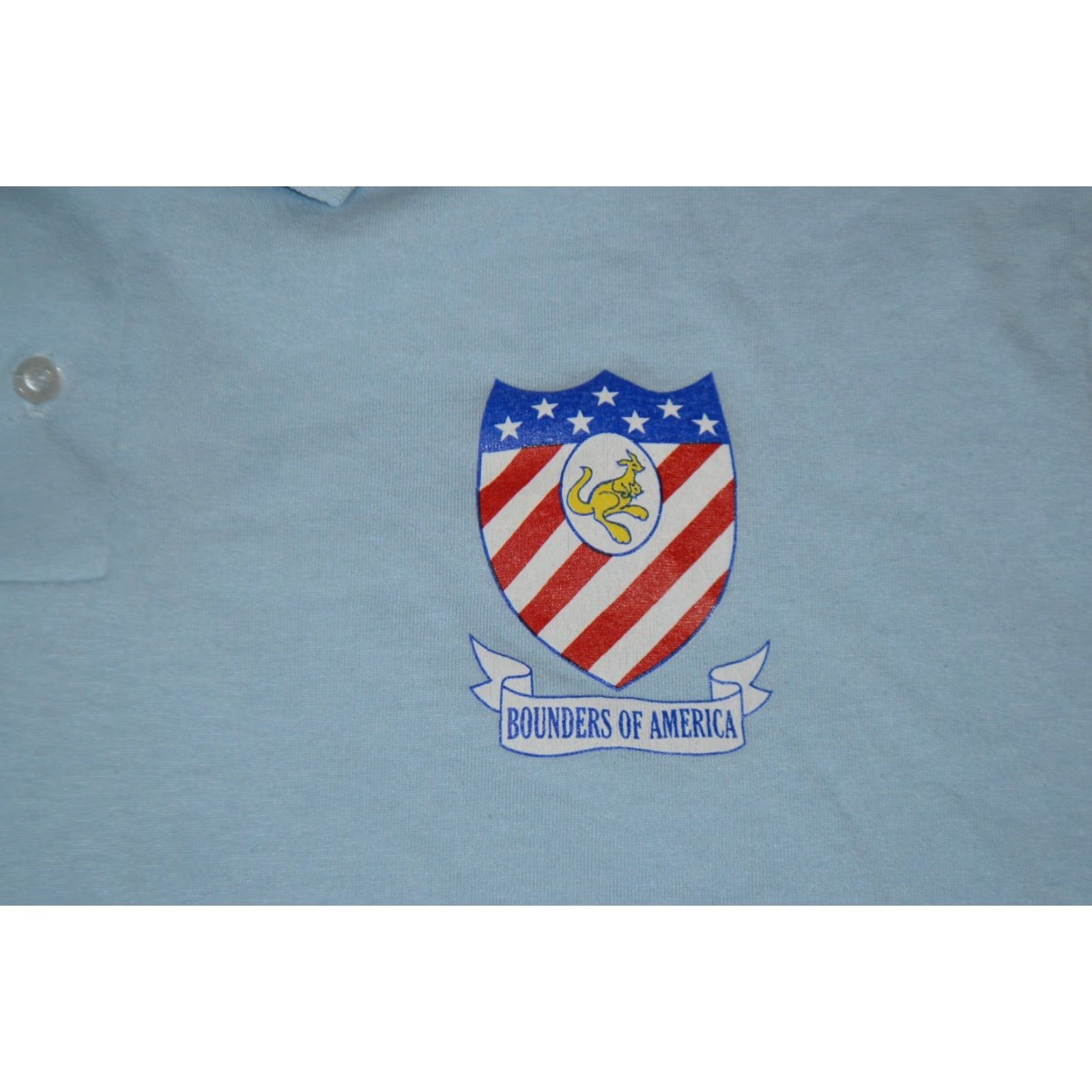 Hanes VINTAGE Bounders Of America BOA Logo Polo Shirt Navy Blue 50.50 Large Mens Polo Shirt RV Theme Size US M / EU 48-50 / 2 - 2 Thumbnail