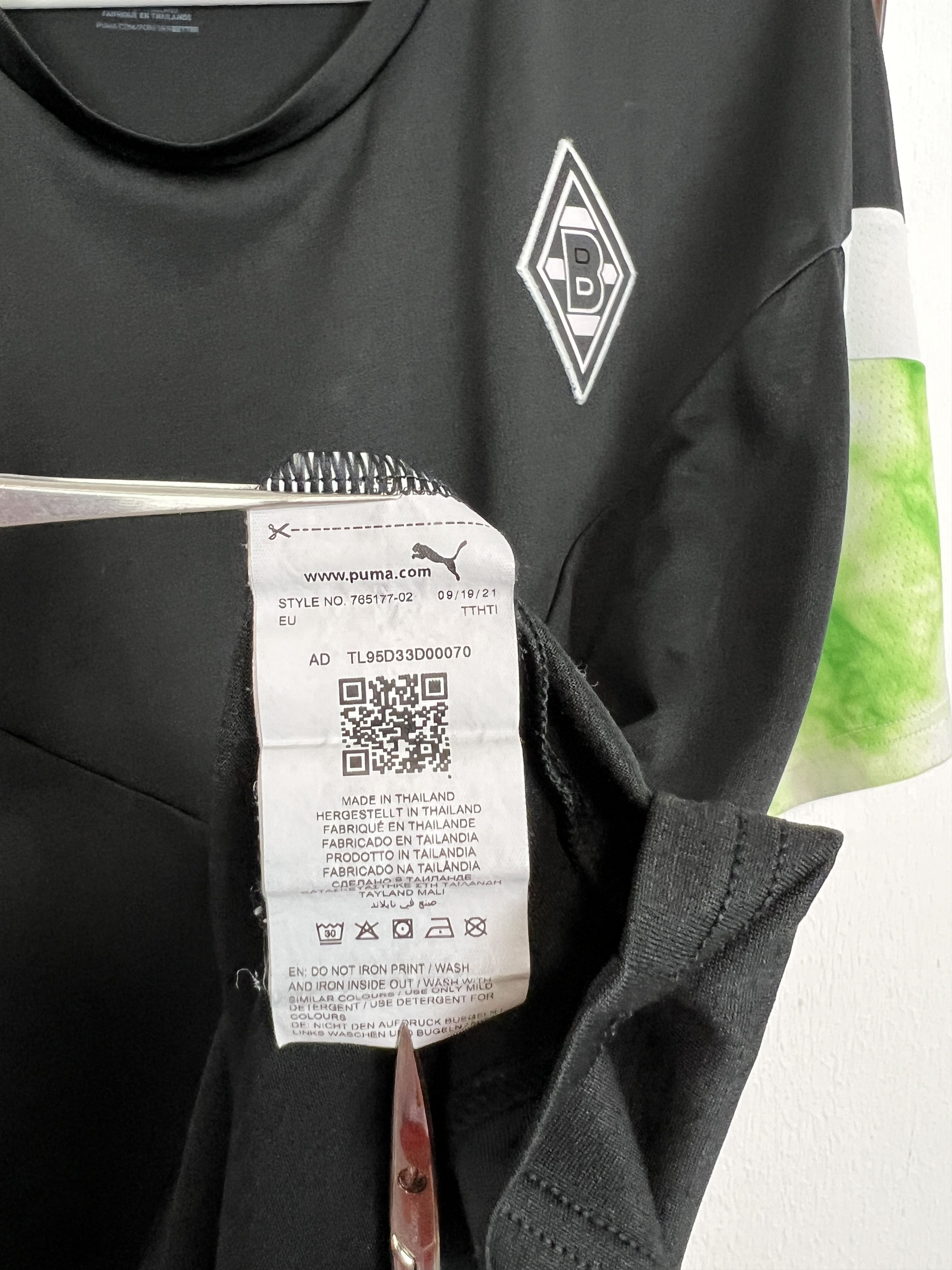 Puma 2022 Borussia Monchengladbach Puma Iconic Tee Football Shirt Size US XL / EU 56 / 4 - 7 Thumbnail