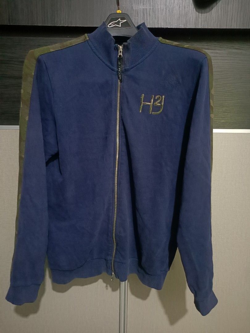 HYDROGEN Hydrogen Navy Zip Sweater w/ Camo Tape Size US M / EU 48-50 / 2 - 1 Thumbnail