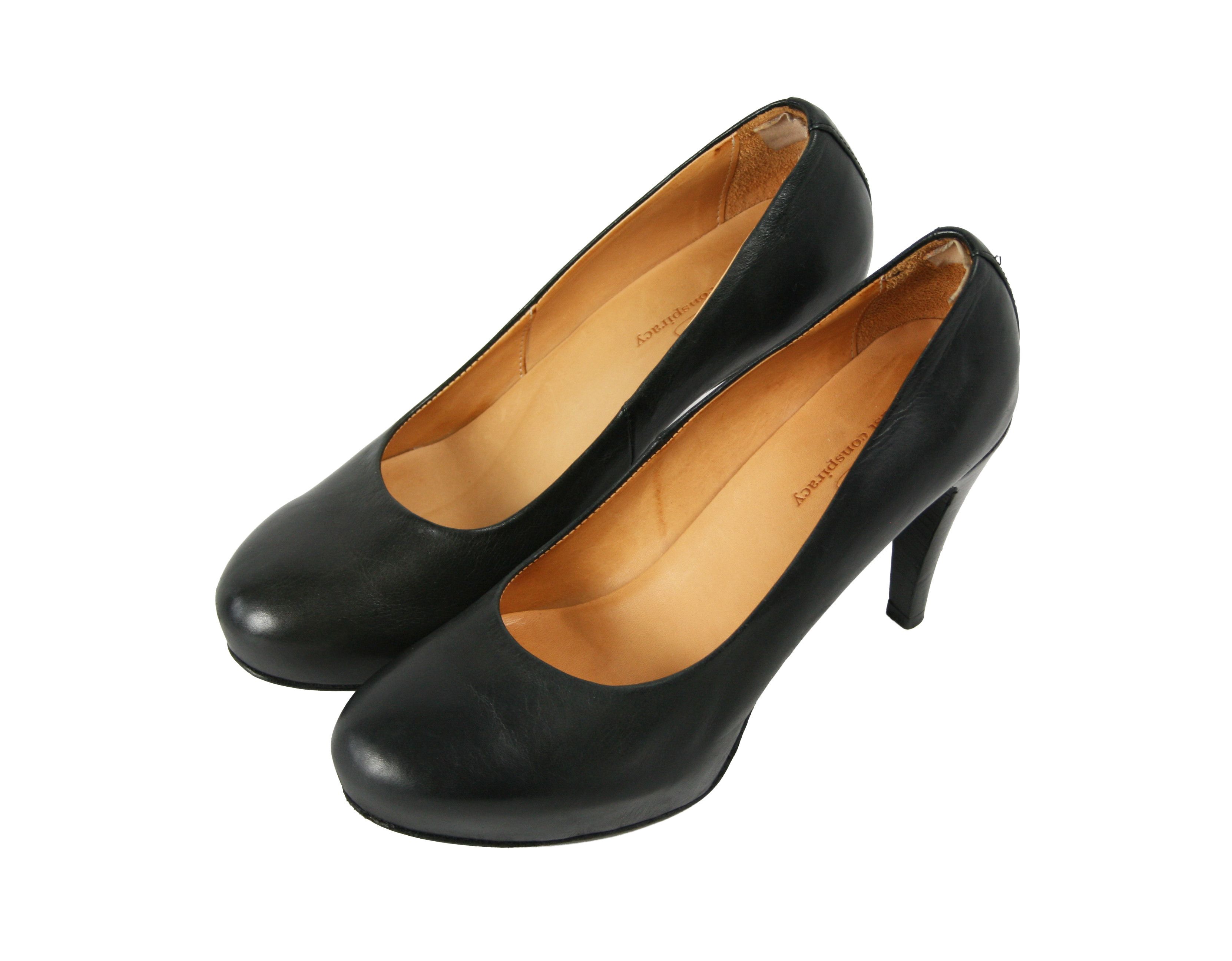 The Last Conspiracy Avant Garde Leather Heels Size US 9 / IT 39 - 3 Thumbnail