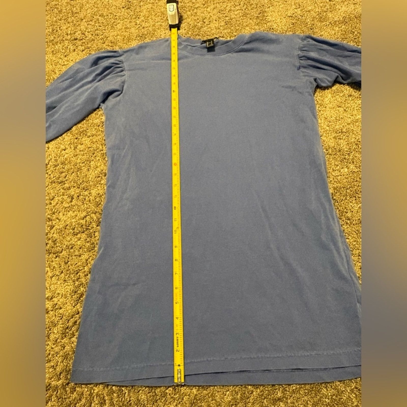 Forever 21 (Forever 21) Blue Tunic Dress w/ Accent Sleevs: Size Small Size S / US 4 / IT 40 - 4 Thumbnail