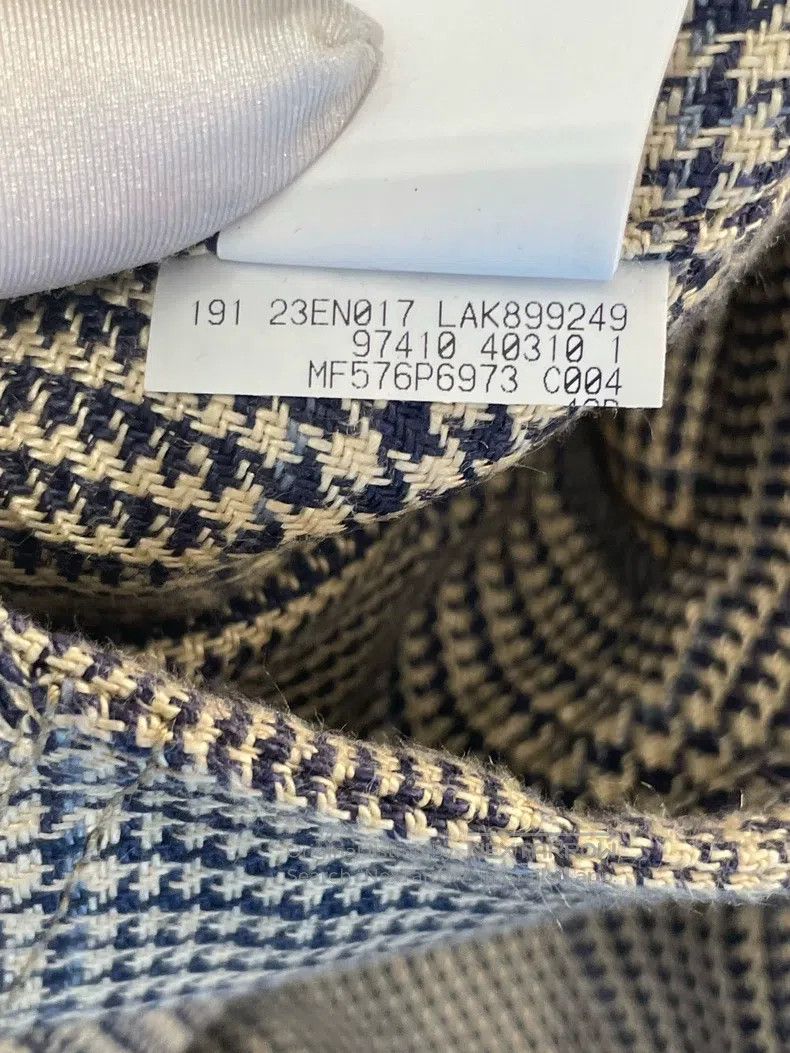 Other Brunello Cucinelli Houndstooth Linen Long Pants Size 26" / US 2 / IT 38 - 7 Thumbnail