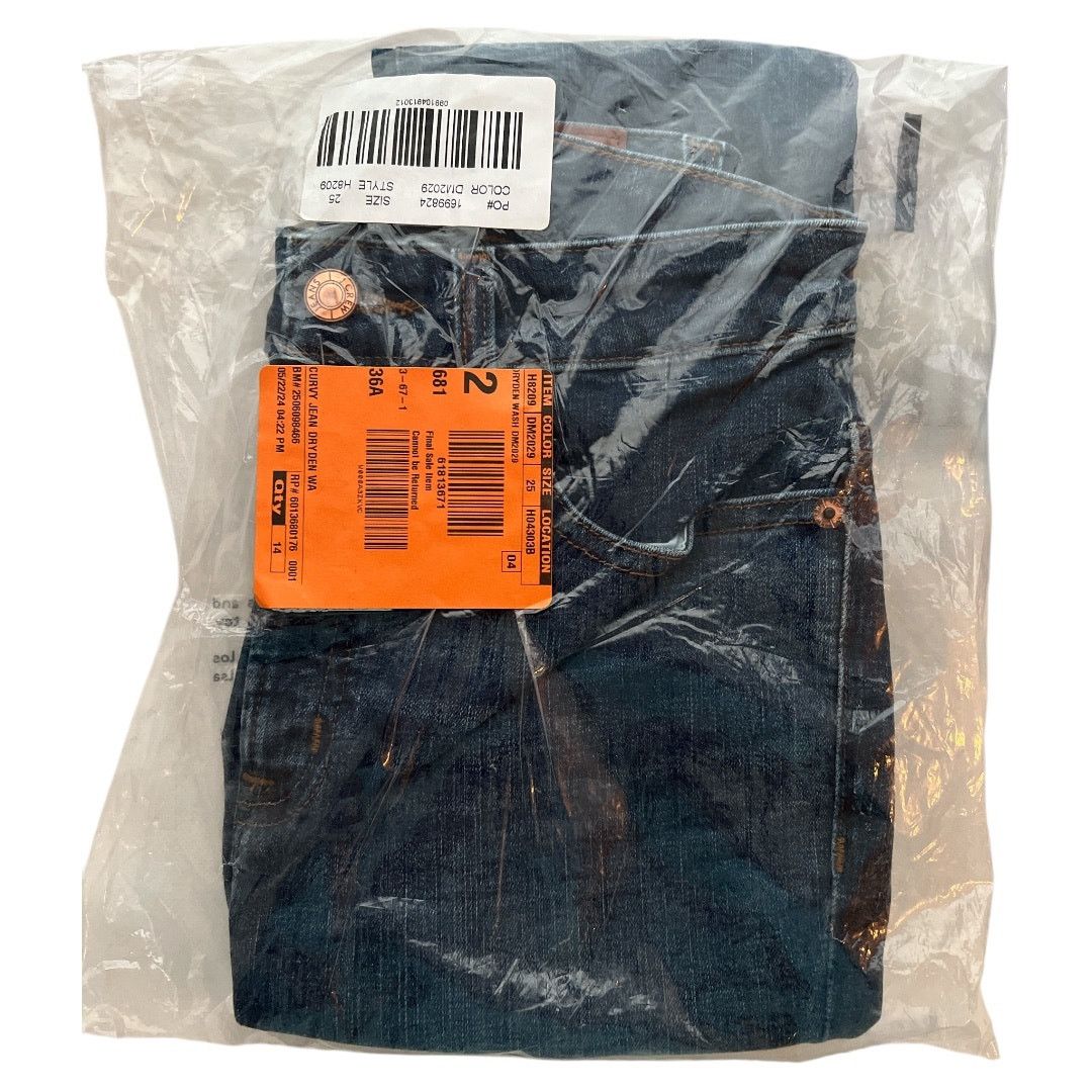 J.Crew J.CREW Dry Den Blue Wash Curvy Toothpick Jeans, US25 Size 25" / US 0 / IT 36 - 10 Thumbnail