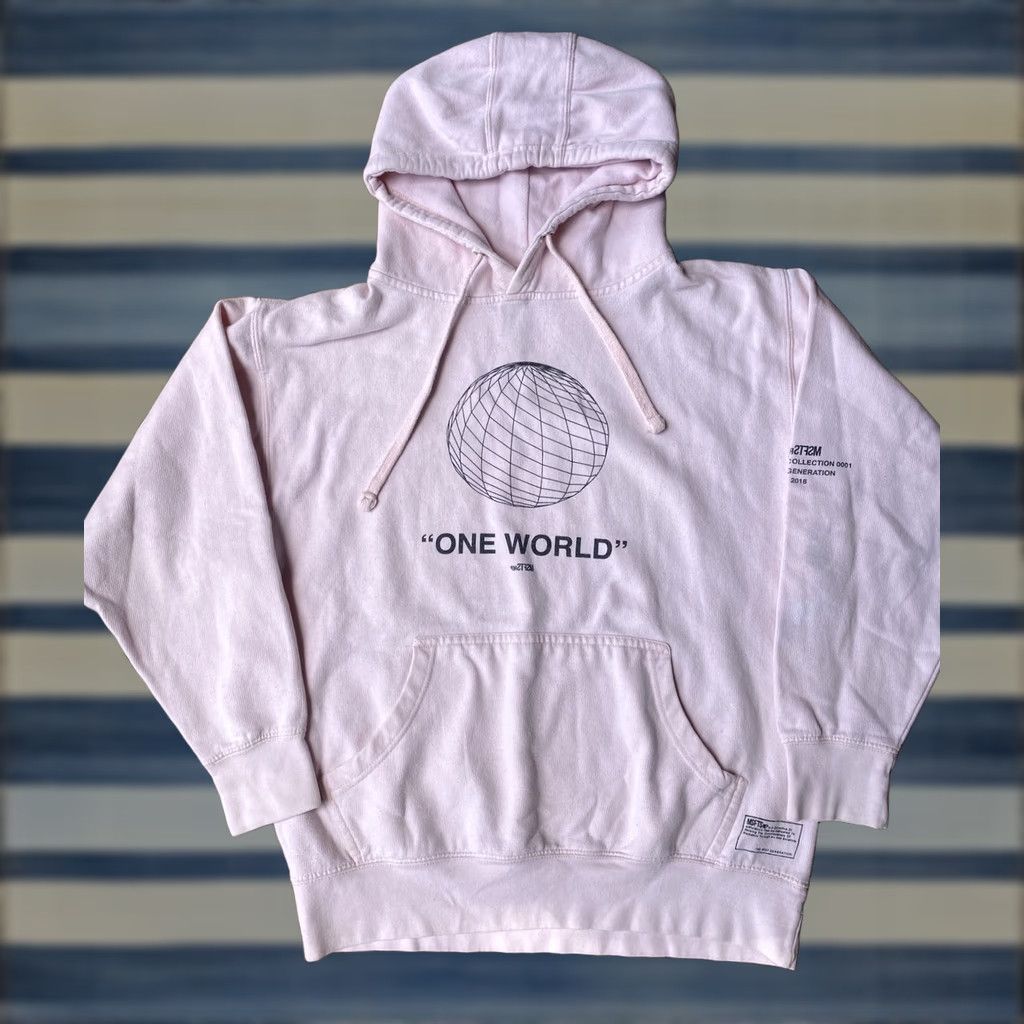 Msftsrep MSFTS Rep One World Pink Hoodie Sweatshirt Medium Jaden Smith Streetwear Sweatshirt Size US M / EU 48-50 / 2 - 1 Thumbnail