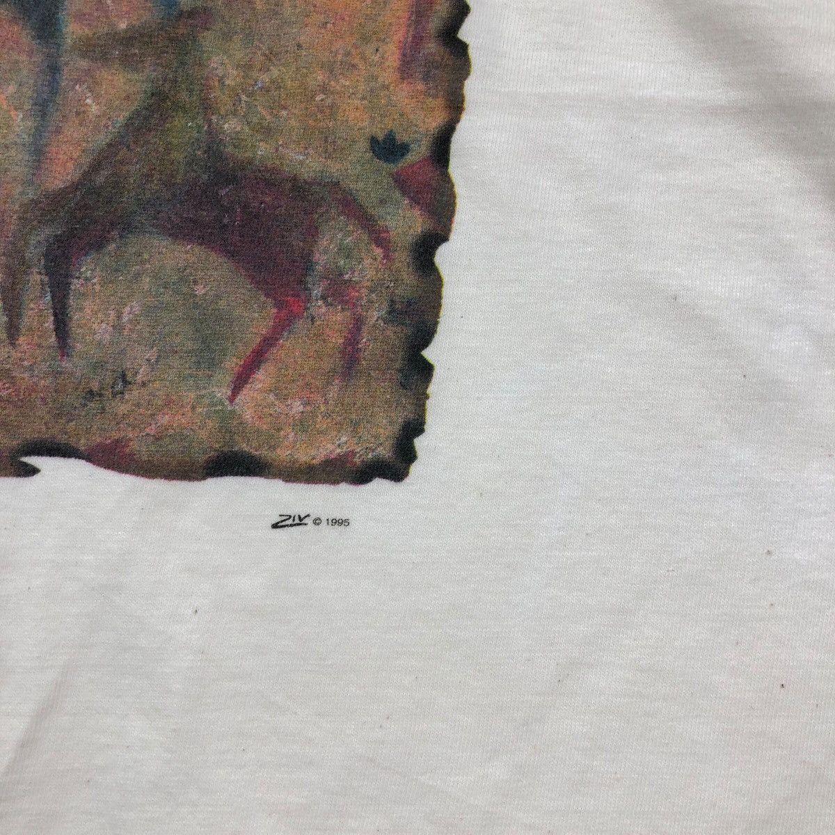 Vintage Vintage 90s MARCIE ZIV Horses Art T Shirt Vintage Artist Size US L / EU 52-54 / 3 - 3 Thumbnail