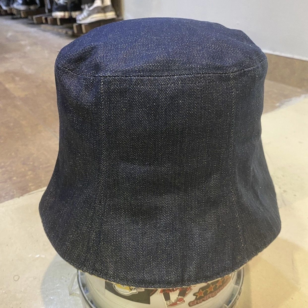Burberry Burberry London Blue Label Check Denim Bucket Hat in indigo Size ONE SIZE - 4 Thumbnail