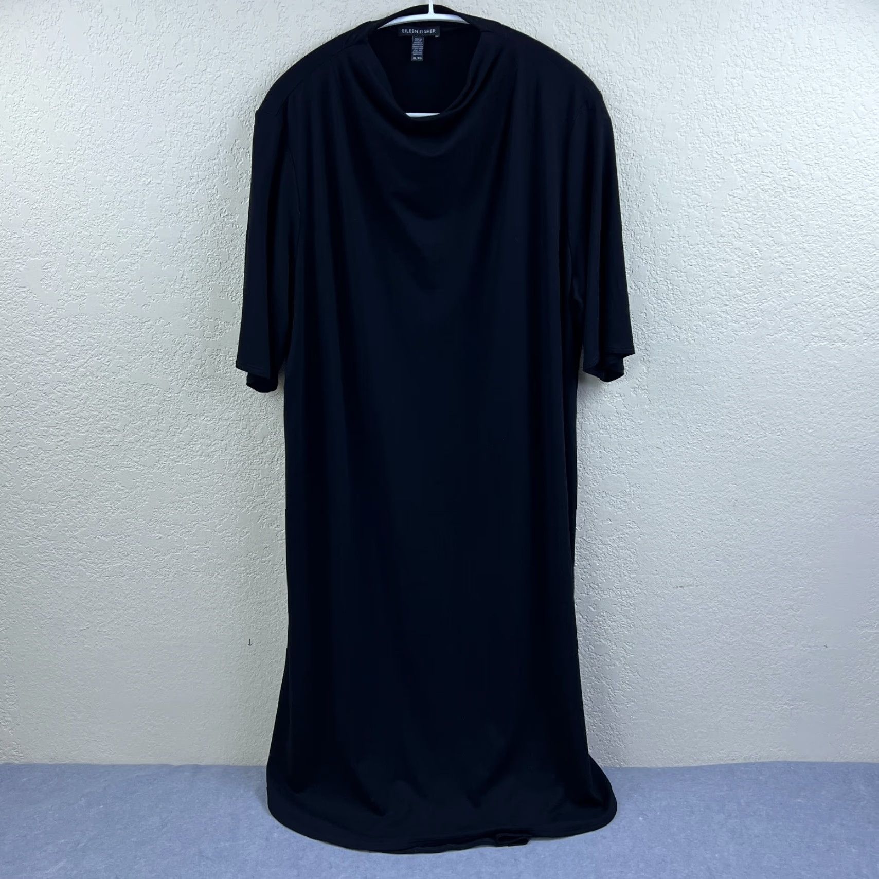 Eileen Fisher Dress Womens XL Black Drape Neck Viscose Jersey 1/2 Sleeve  Stretch is available for purchase on au PAY Market - Imported Goods Online  Store Co.Ltd. | au PAY Market -