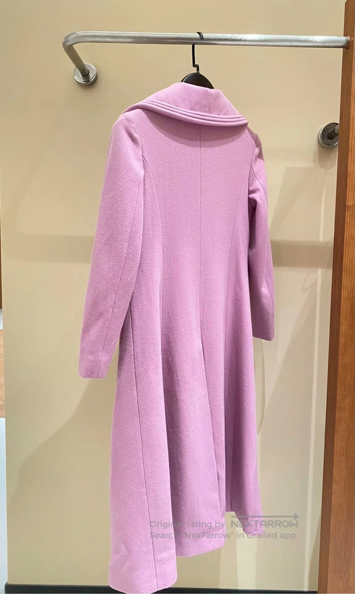 Valentino Valentino Pink Purple Long Wool Coat. Size US S / EU 44-46 / 1 - 4 Thumbnail