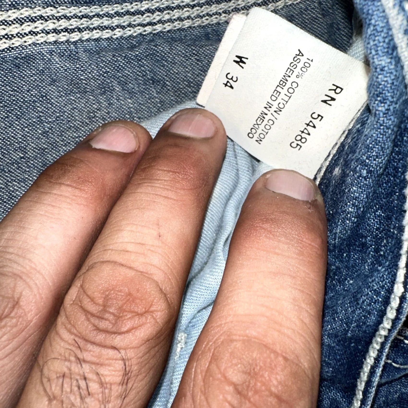 American Eagle Outfitters VINTAGE American Eagle Outfitters Dungarees Carpenter Shorts Men 34 Blue 90s Jeans Boys? Size US 34 / EU 50 - 3 Thumbnail