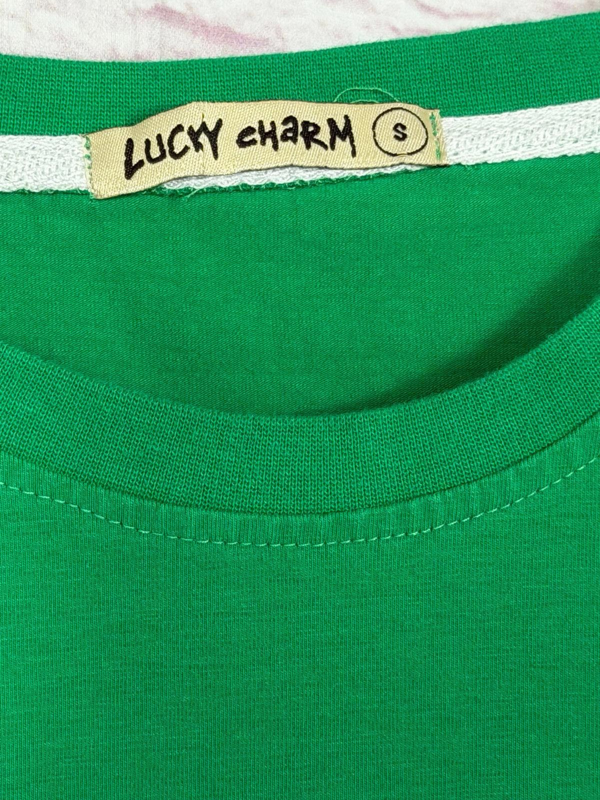 Other Lucky Charm Small Green Graphic T-Shirt with Bunny Design Size US S / EU 44-46 / 1 - 6 Thumbnail
