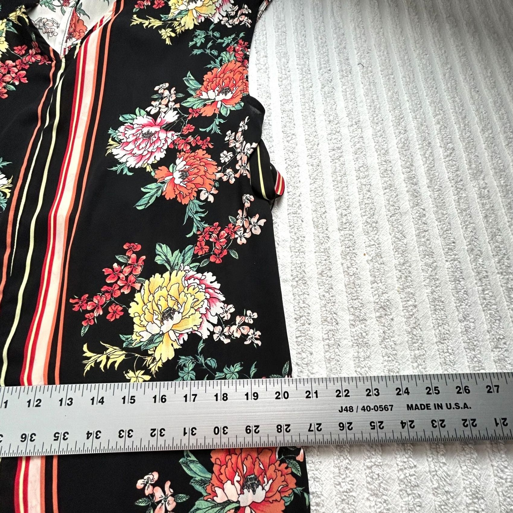 Anthropologie Anthropologie dRA Women's Small Black White Floral Camilla Belted Shift Dress Shirt Womens XS? Size S / US 4 / IT 40 - 7 Thumbnail