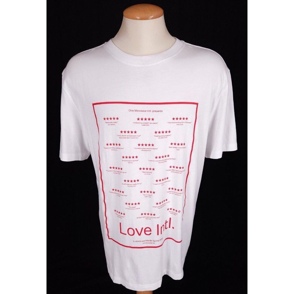 Other Chin Menswear Intl. Love T-Shirt Size M Mens White Nwt $105 Size US M / EU 48-50 / 2 - 2 Thumbnail
