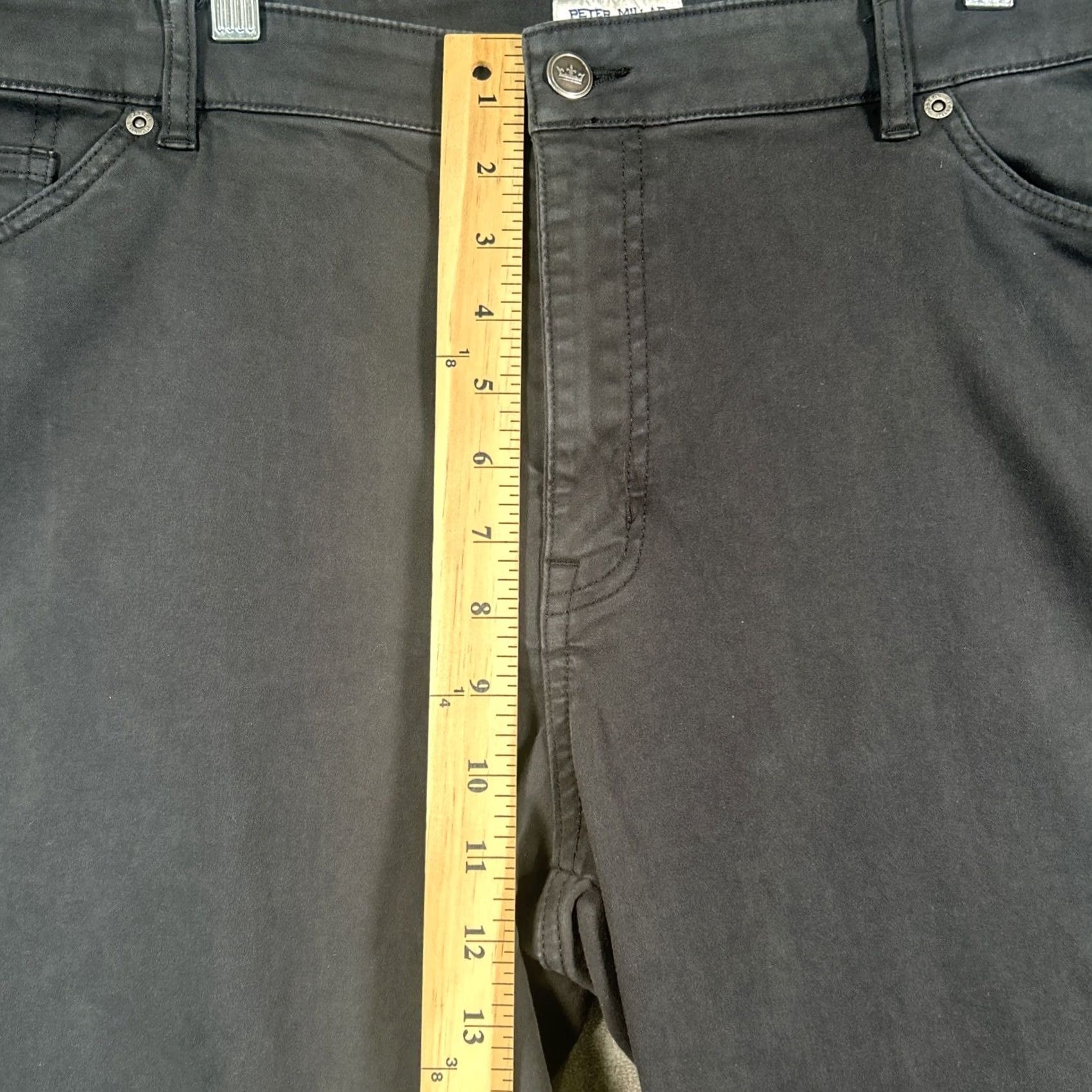 Peter Millar Peter Millar Pants Mens 42X32 Charcoal Classic Fit Sateen Chino Size US 42 / EU 58 - 4 Thumbnail