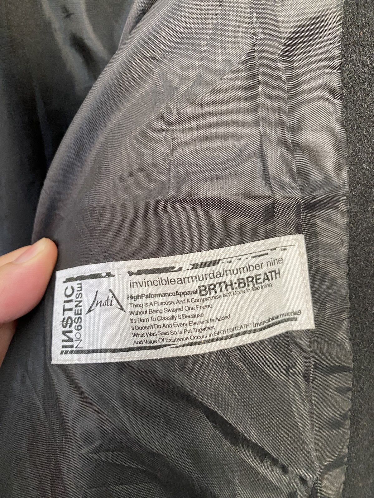 Japanese Brand 2000s Number Nine Breath “Invisible “ Metalica wool nomber Size US M / EU 48-50 / 2 - 10 Thumbnail