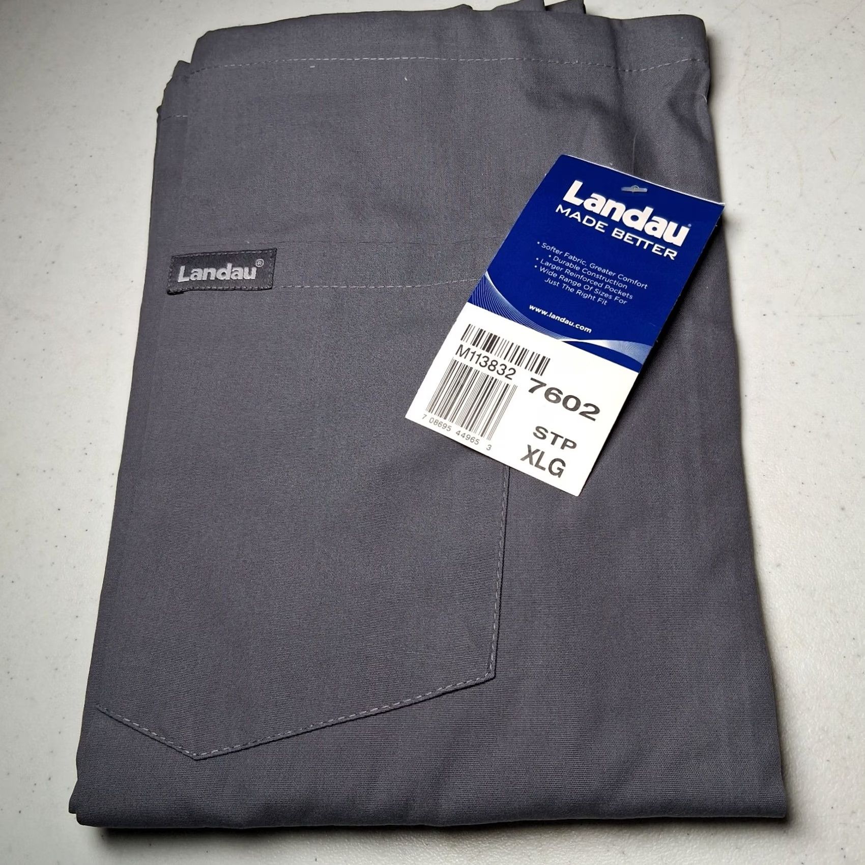 Vintage Landau Scrub Pants Men XL Gray Drawstring Workwear M113832 7602 STP M113832 7602 Landau Practitioner Medical Unisex Women XL Gray Pants Size US 36 / EU 52 - 3 Thumbnail