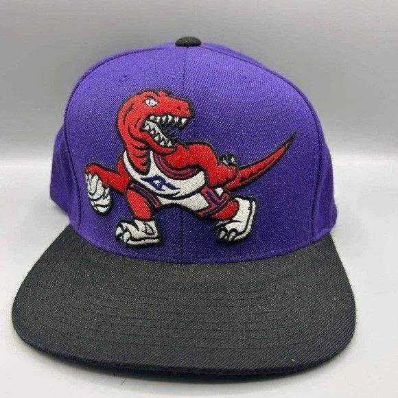 Mitchell & Ness Toronto Raptors Hat Men Big Logo Embroidered Snap Back Cap Size ONE SIZE - 1 Thumbnail