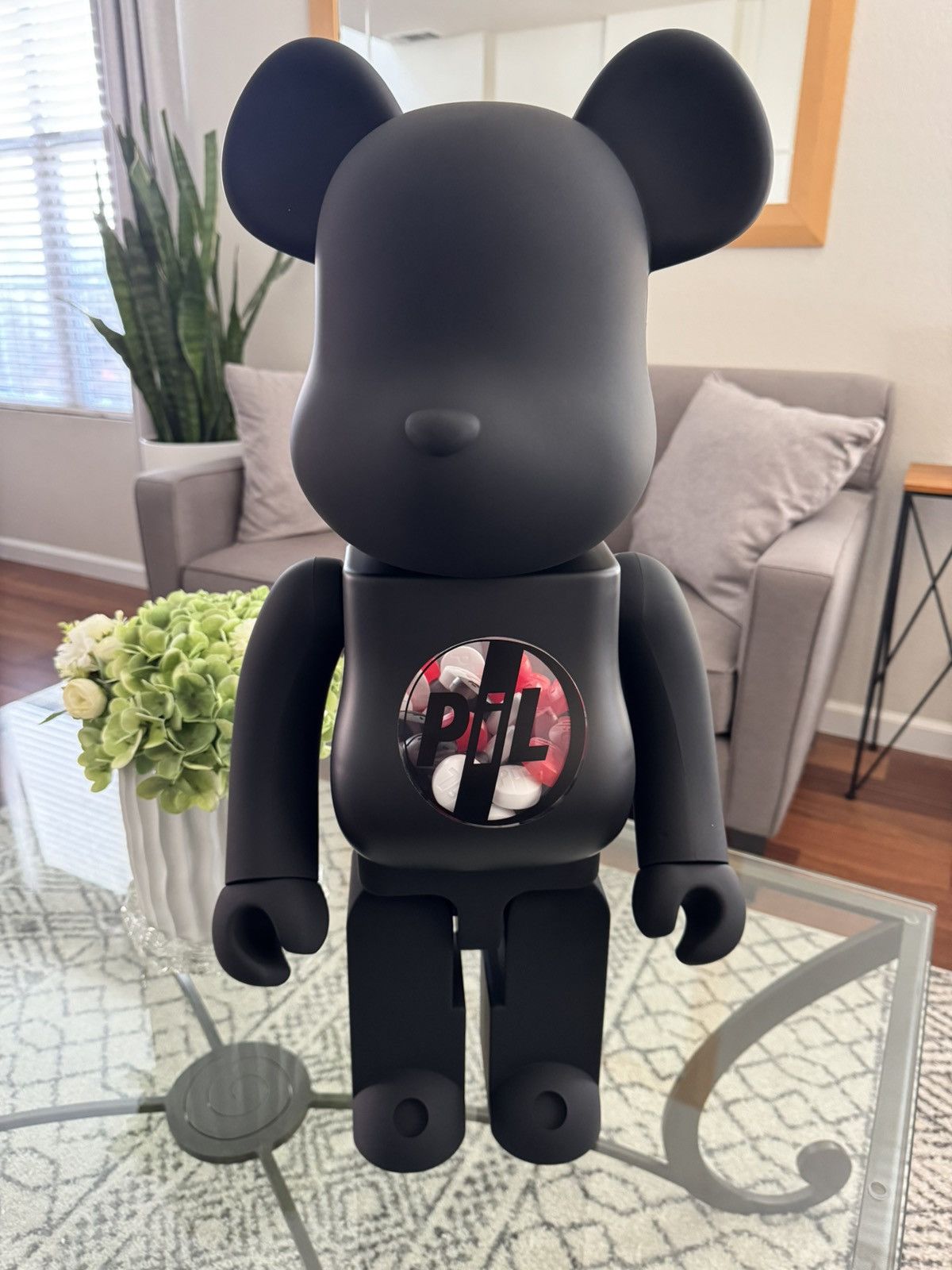 Medicom Bearbrick PiL 1000% Matte Black Pills