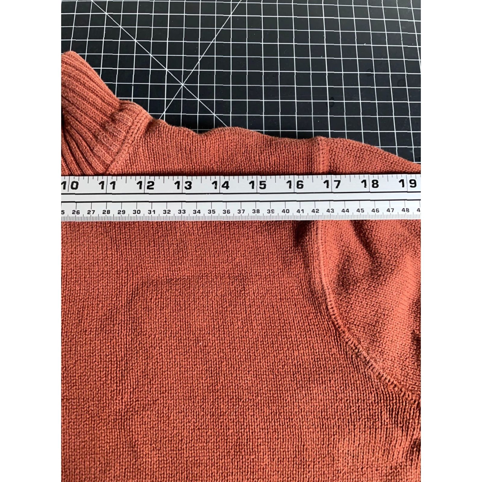 Eddie Bauer VINTAGE Eddie Bauer Sweater Mens Large Burnt Orange 1/4 Zip Chunky Cotton Knit Size US L / EU 52-54 / 3 - 7 Thumbnail