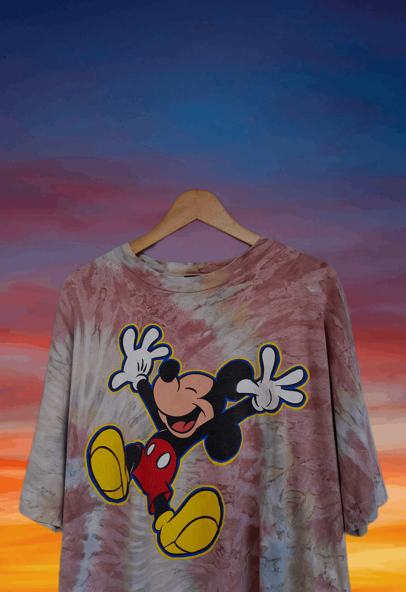 Mickey Unlimited Vintage 90s Mickey Mouse unlimited tie dye t-shirt Size US XL / EU 56 / 4 - 3 Thumbnail