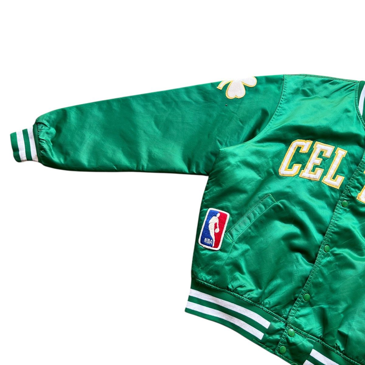 NBA 🔥 Vintage Boston Celtics NBA Starter Green Bomber Jacket Size US L / EU 52-54 / 3 - 7 Thumbnail