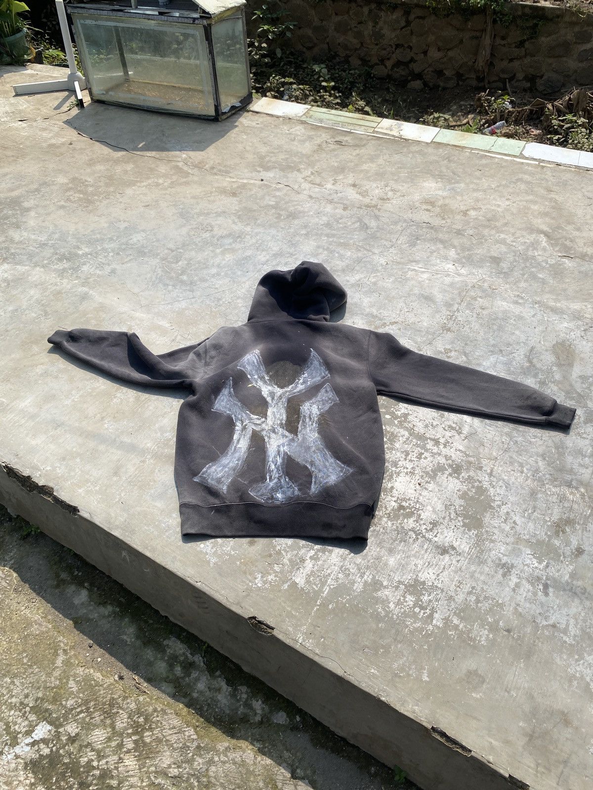 Vintage 💸BINDING ACCEPTED 💸Sun Faded Crazy vintage hoodie Size US XL / EU 56 / 4 - 7 Thumbnail