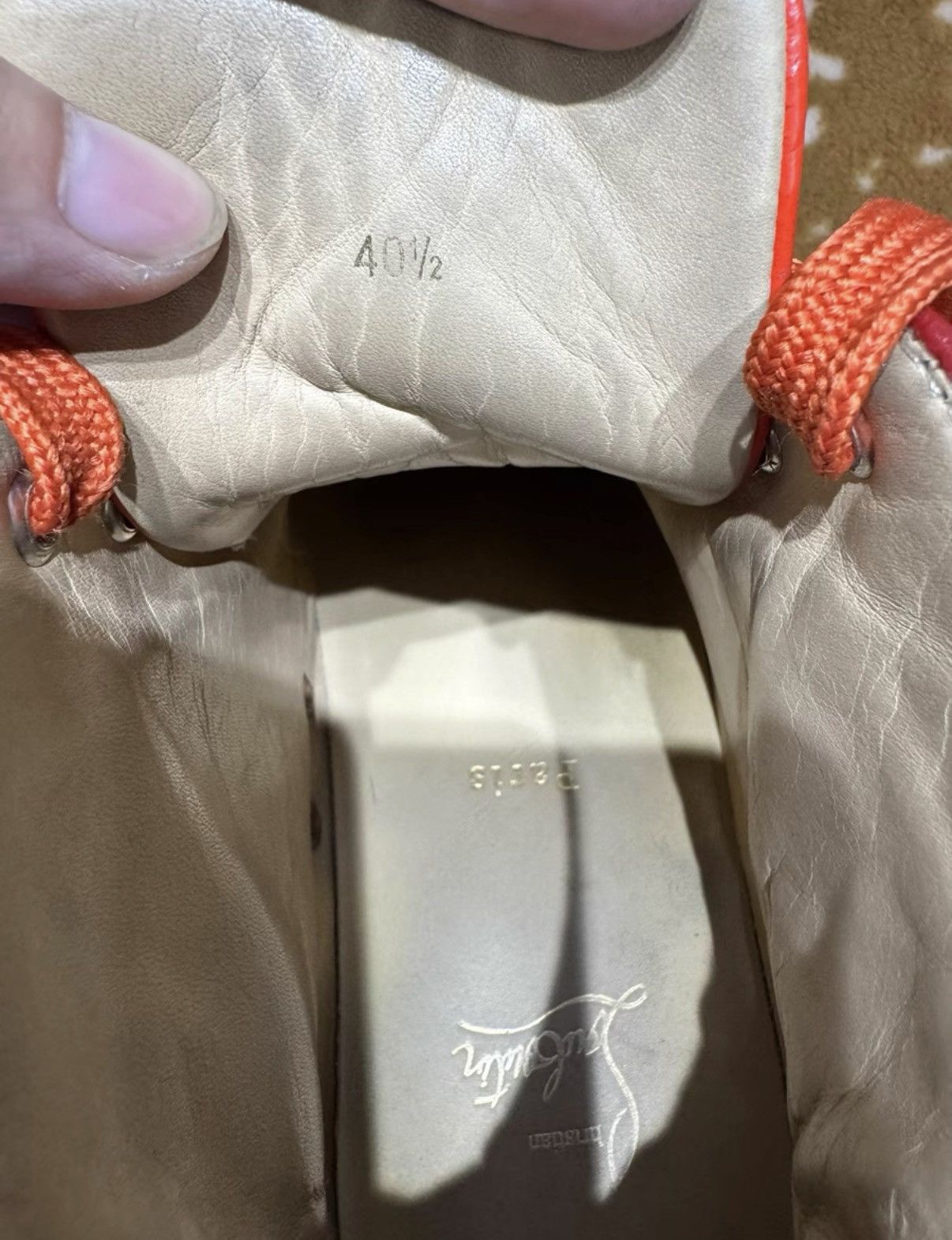 Christian Louboutin Authentic Christian Louboutin Studded High Top Sneakers K37 Size US 7.5 / EU 40-41 - 9 Thumbnail