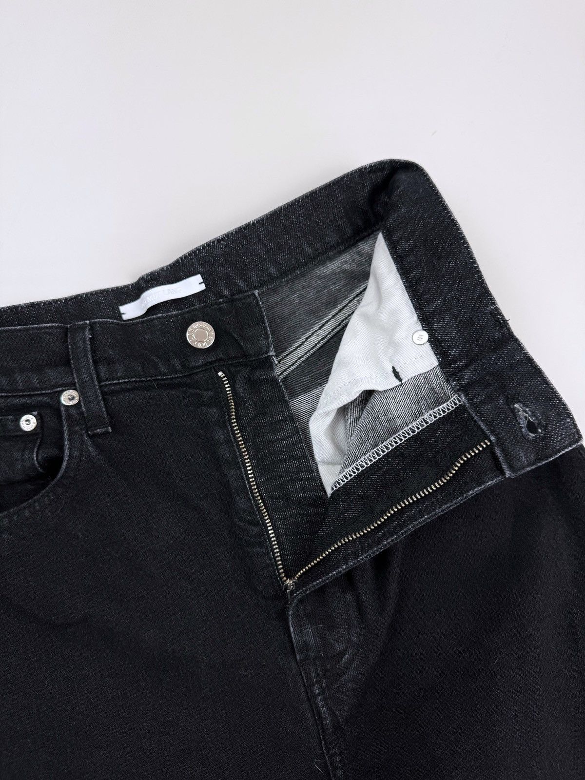 Helmut Lang Helmut Lang High Rise Unisex Black Jeans Pants Size US 31 - 8 Thumbnail