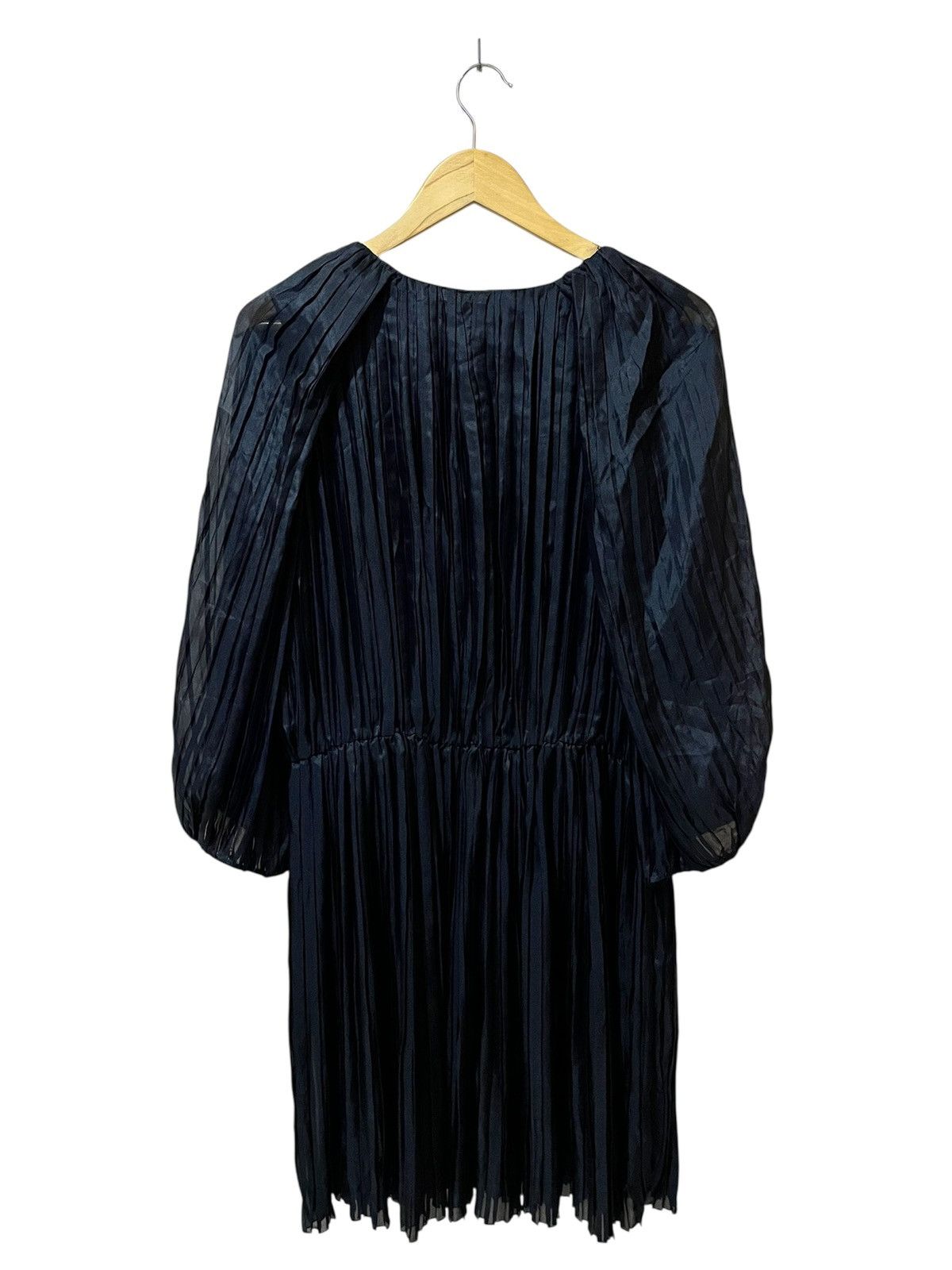 Chloe Chloè - Phoebe Philo - Pleated - Puff Sleeve - Midi Dress Size M / US 6-8 / IT 42-44 - 2 Thumbnail
