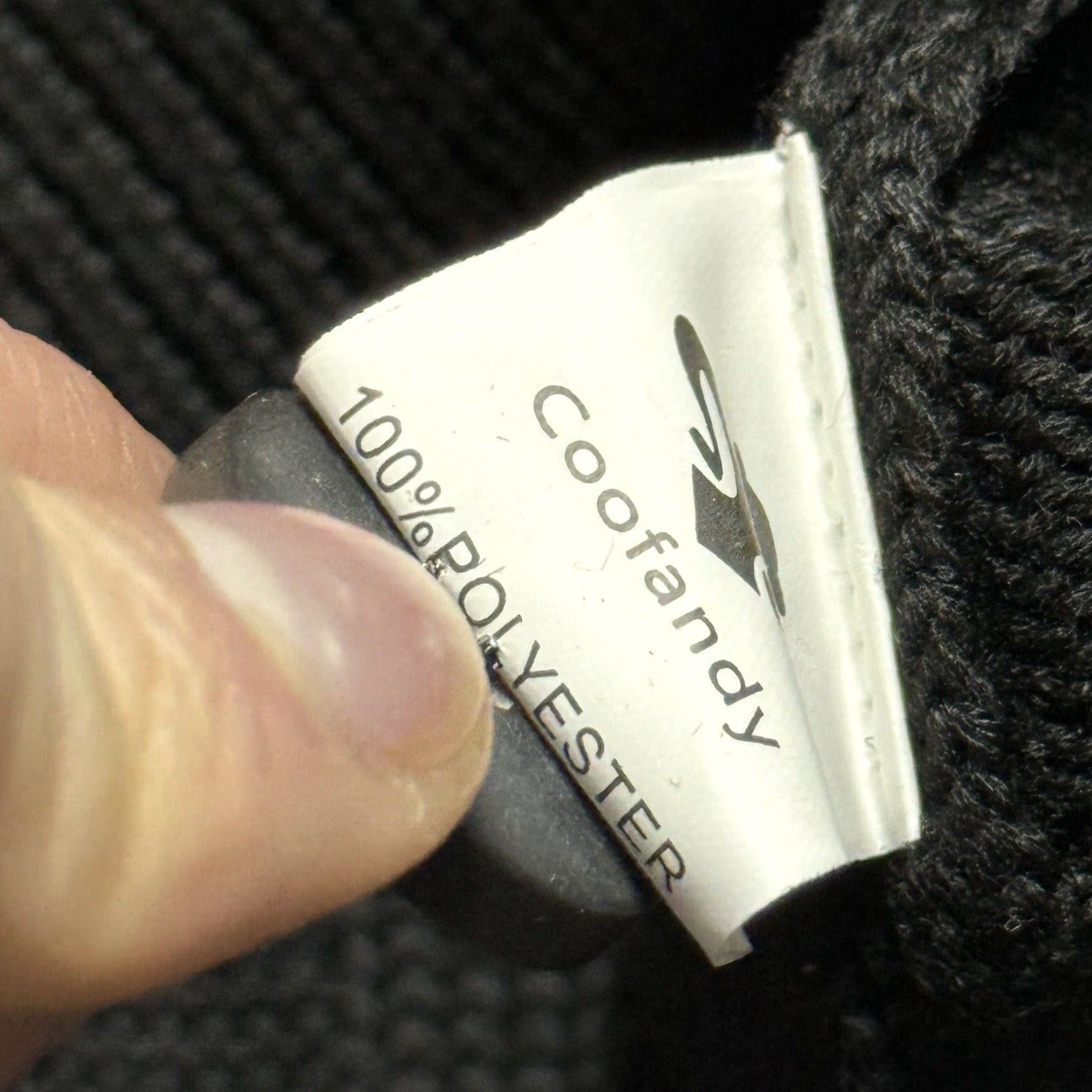 Vintage COOFANDY Men's Slim Fit Cable-Knit Sweater Pullover with Shawl Collar and Button Detail Size L Black Size US L / EU 52-54 / 3 - 4 Thumbnail