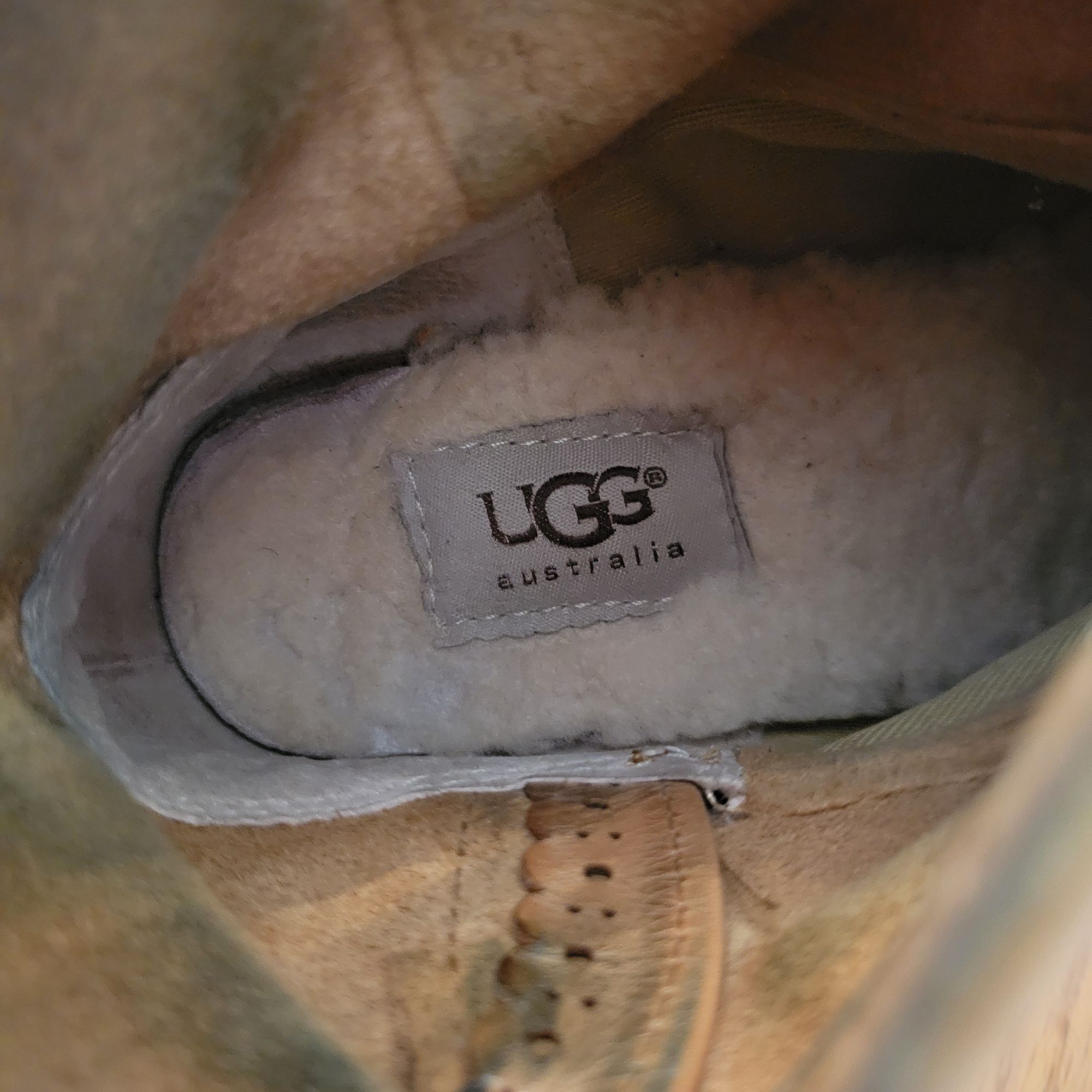 Ugg UGG Suede Leather Ankle Boots 7 Sheepskin Insole 1004367 DAR Size US 7 / IT 37 - 4 Thumbnail