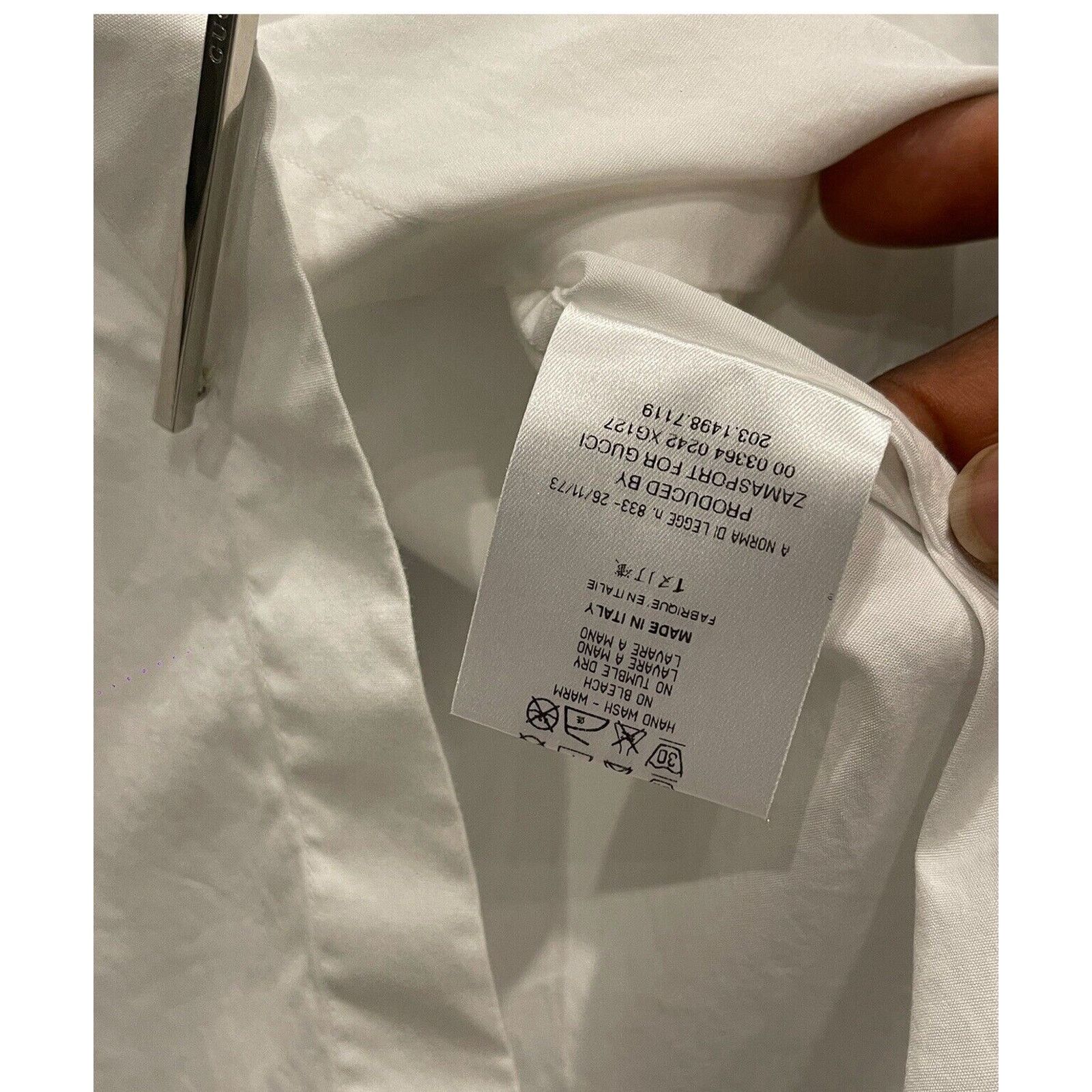 Gucci GUCCI Shirt Long Sleeve Blouse Open Collar Cotton 44 Size M / US 6-8 / IT 42-44 - 8 Thumbnail