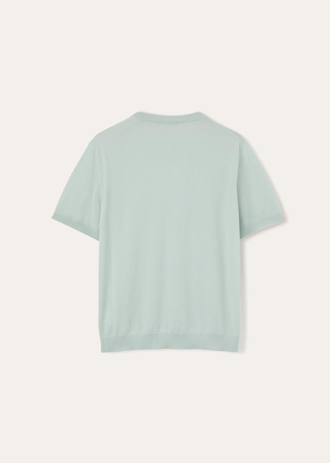 Loro Piana o1srvl11e0125 Piuma Crewneck T-Shirt in Light Blue Size M / US 6-8 / IT 42-44 - 2 Thumbnail