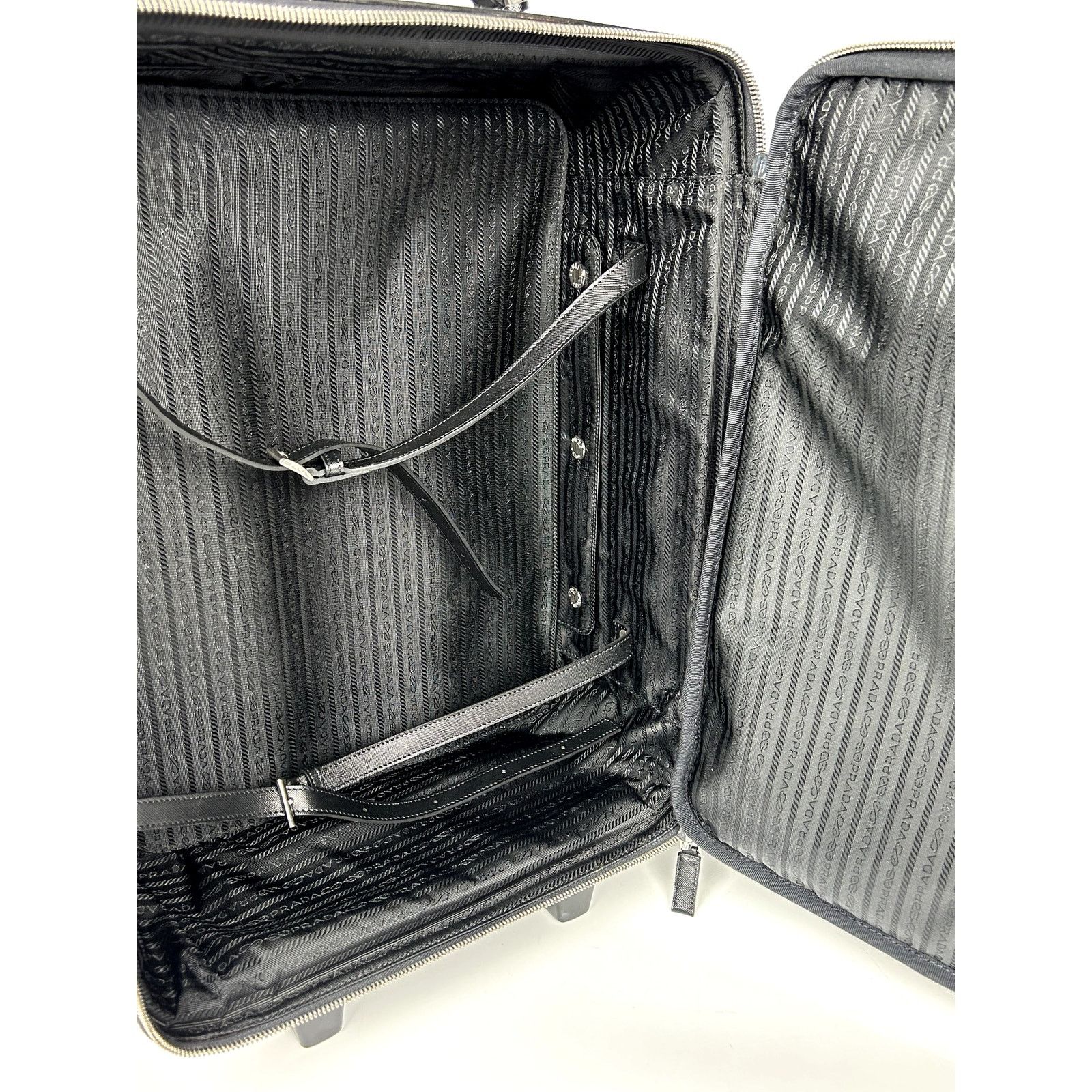 Prada Saffiano Leather Trolley Rolling Luggage Size ONE SIZE - 9 Thumbnail