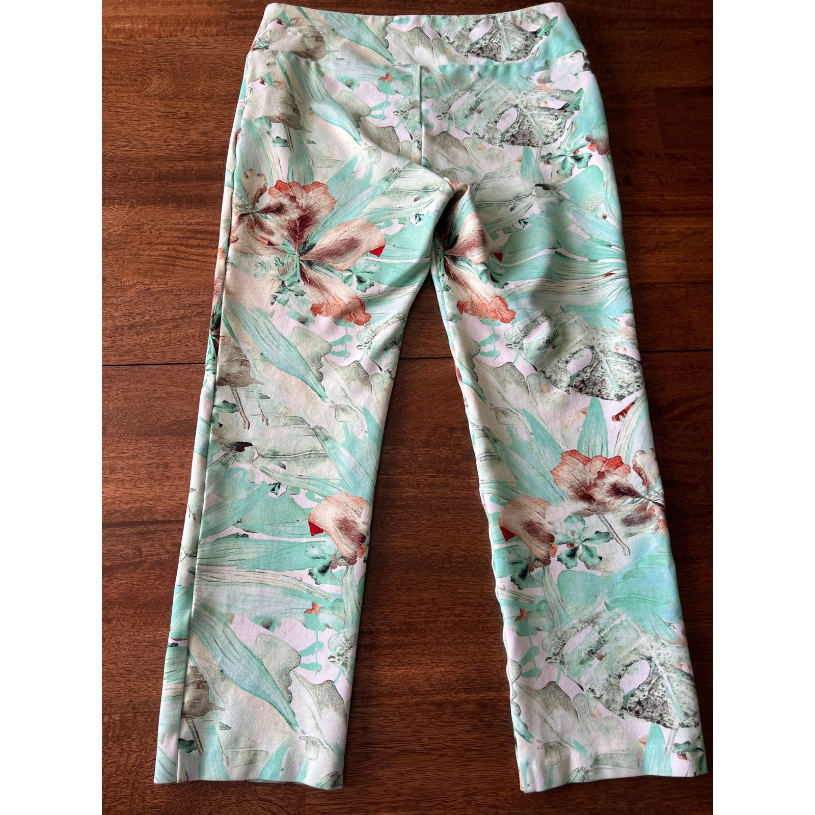 Soft Surroundings Soft Surroundings Floral Print Leggings Petite Small Size 28" / US 6 / IT 42 - 4 Thumbnail