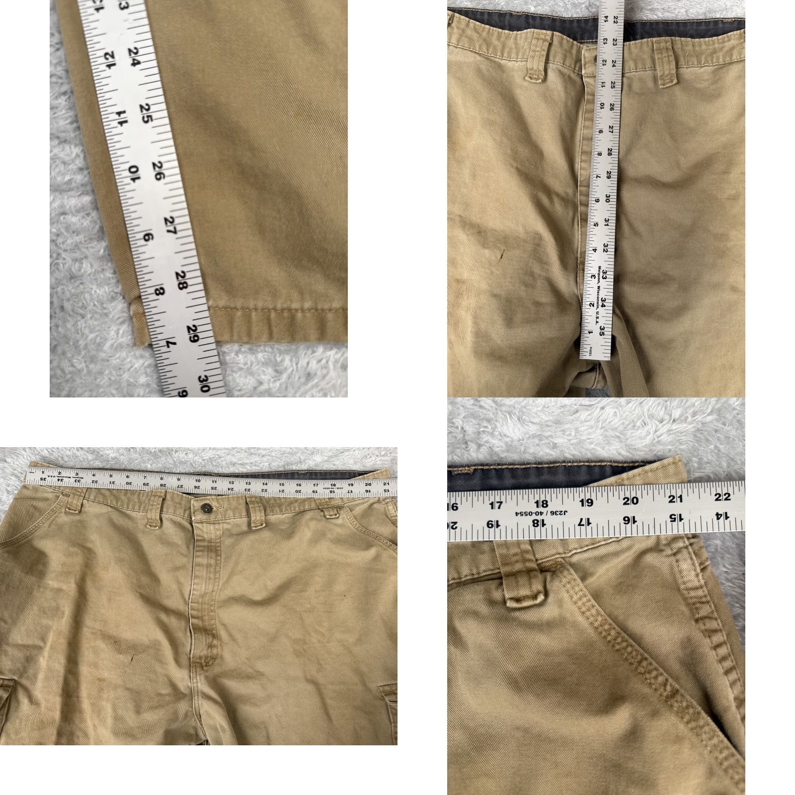 Wrangler Wrangler Pants Men 44 Brown Workwear Twill Cargo Cotton Durable 42x29 READ Size US 44 / EU 60 - 8 Thumbnail