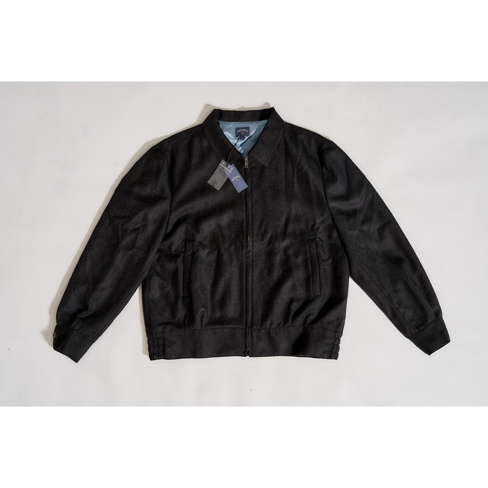 Noah Ricky Jacket Black Large Loch Carron NWT Zip Up Wool Bl