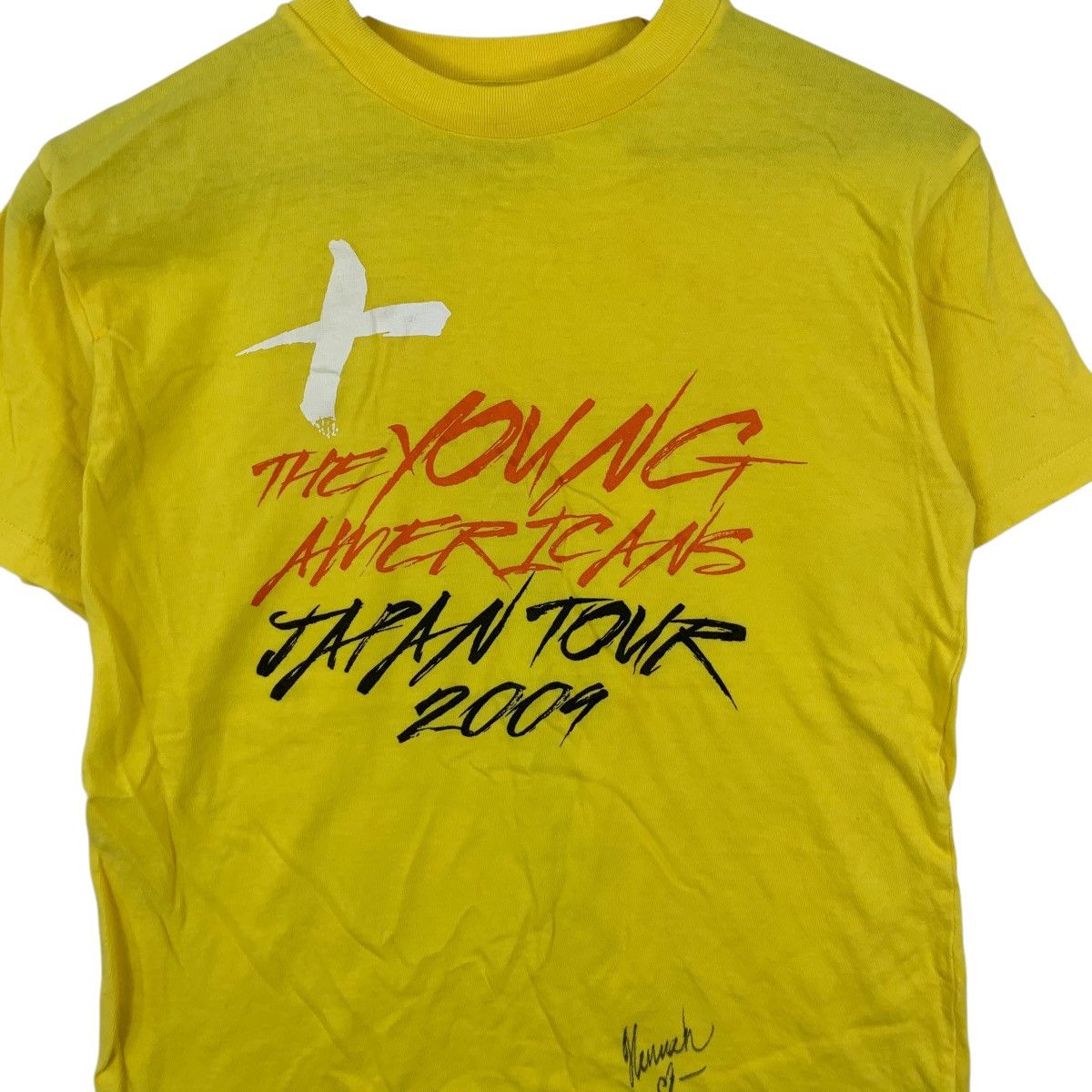 Band Tees THE YOUNG AMERICANS Japan Tour 2009 Signature Tee Shirt Top Size S / US 4 / IT 40 - 6 Thumbnail