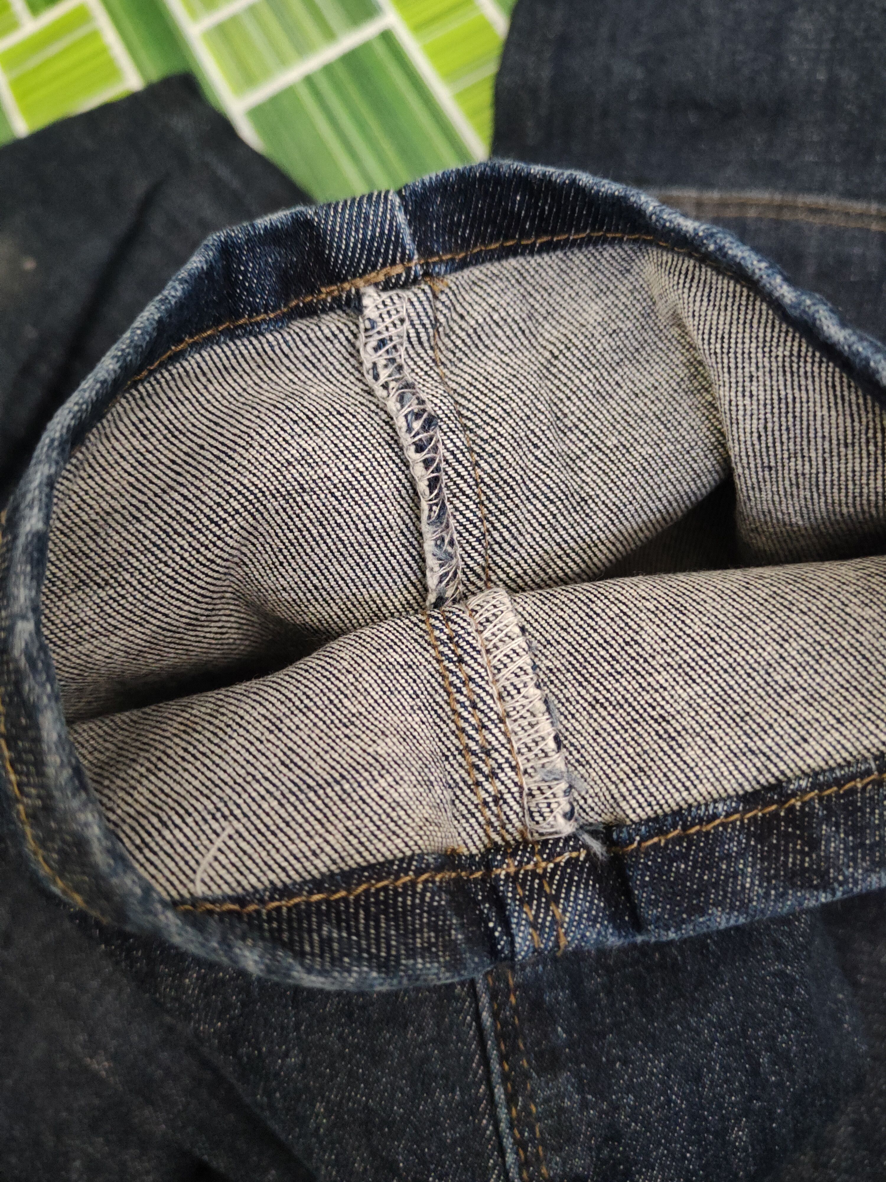 Japanese Brand DL Burtle Dark Blue Distressed Ripped Jeans #2349 Size US 30 / EU 46 - 16 Thumbnail